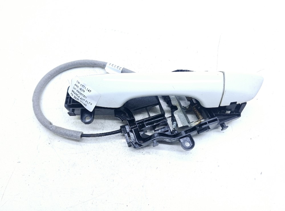 Maçaneta Externa Traseira Esquerda Vw Jetta Tsi 1.4 2019 Branco Traseira