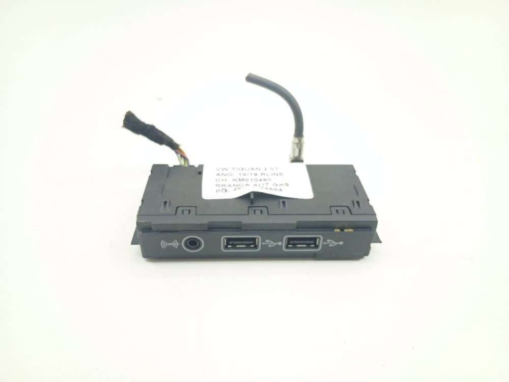 Entrada Auxiliar Usb Vw Tiguan Tsi 2.0 2019 5qf035726