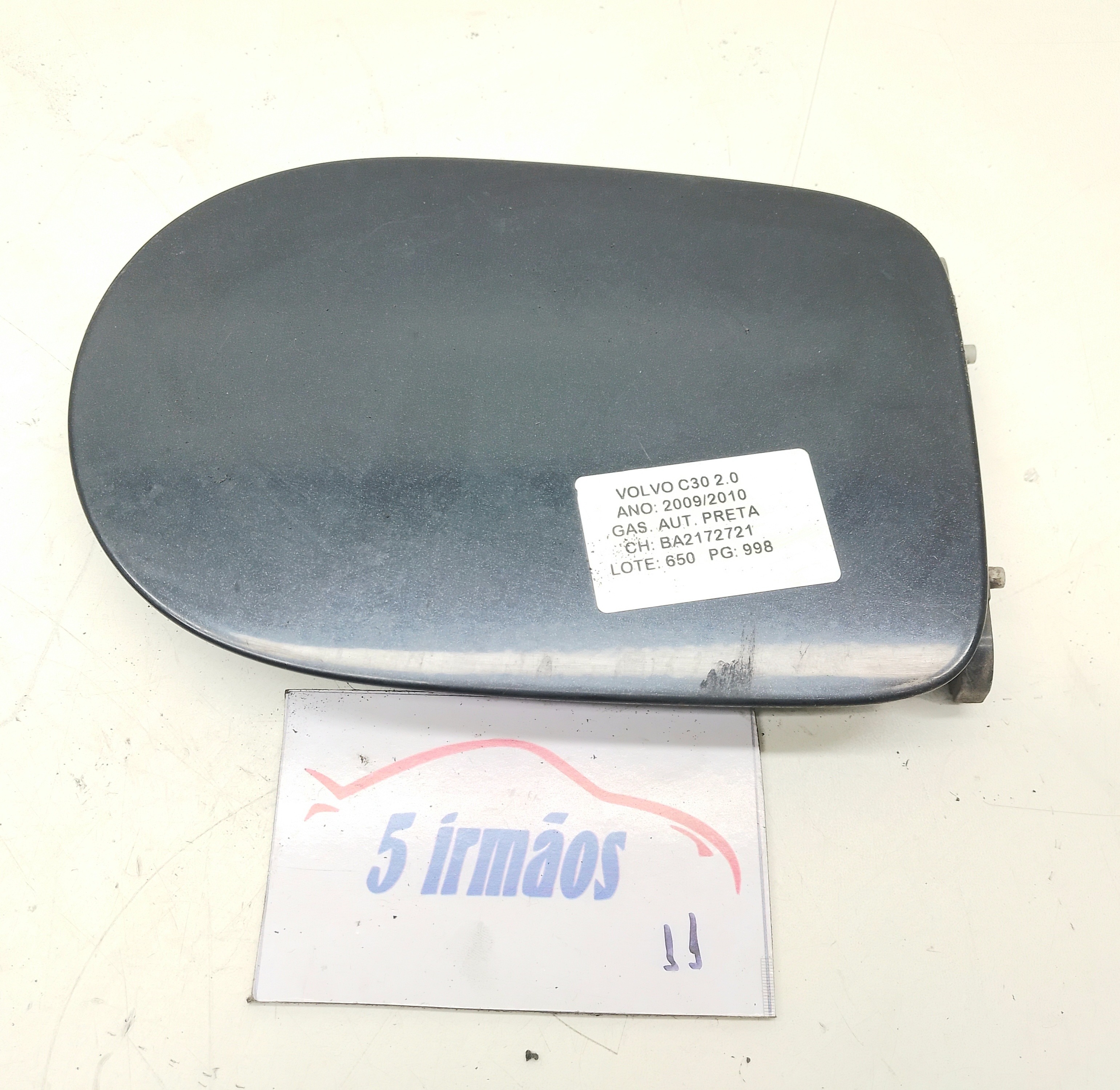 Tampa Portinhola Combustível Volvo C30 2.0 2009 2010  Preto 2009