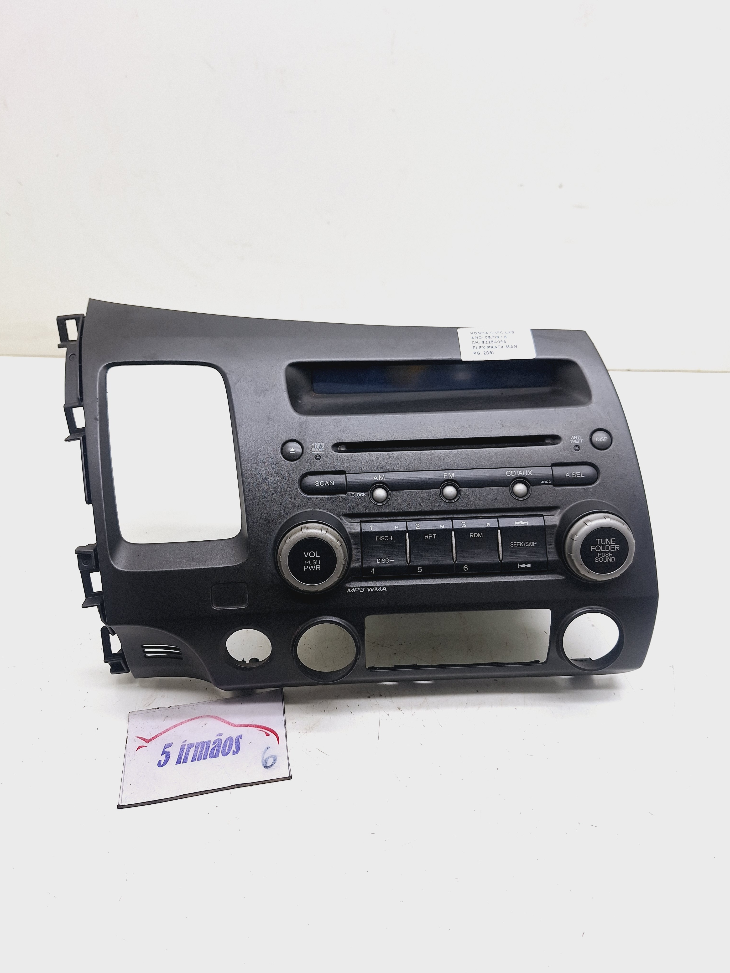 Rádio Cd Player Honda Civic 1.8 2007 Á 2011 Nº39100snjm01