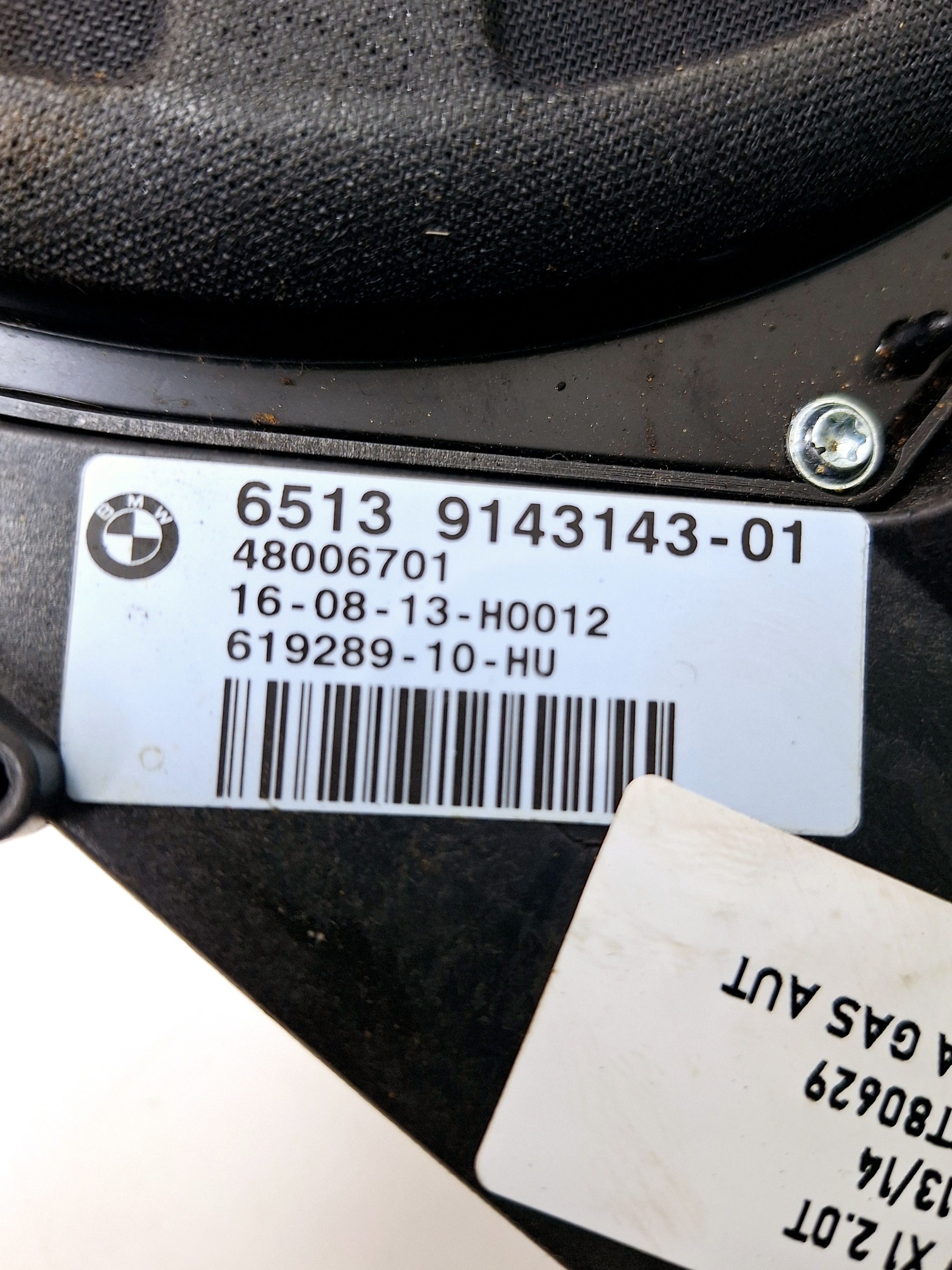 Alto Falante Subwoofer Bmw X1 2.0 2013 / 2014 Nº914314301 Preto 5