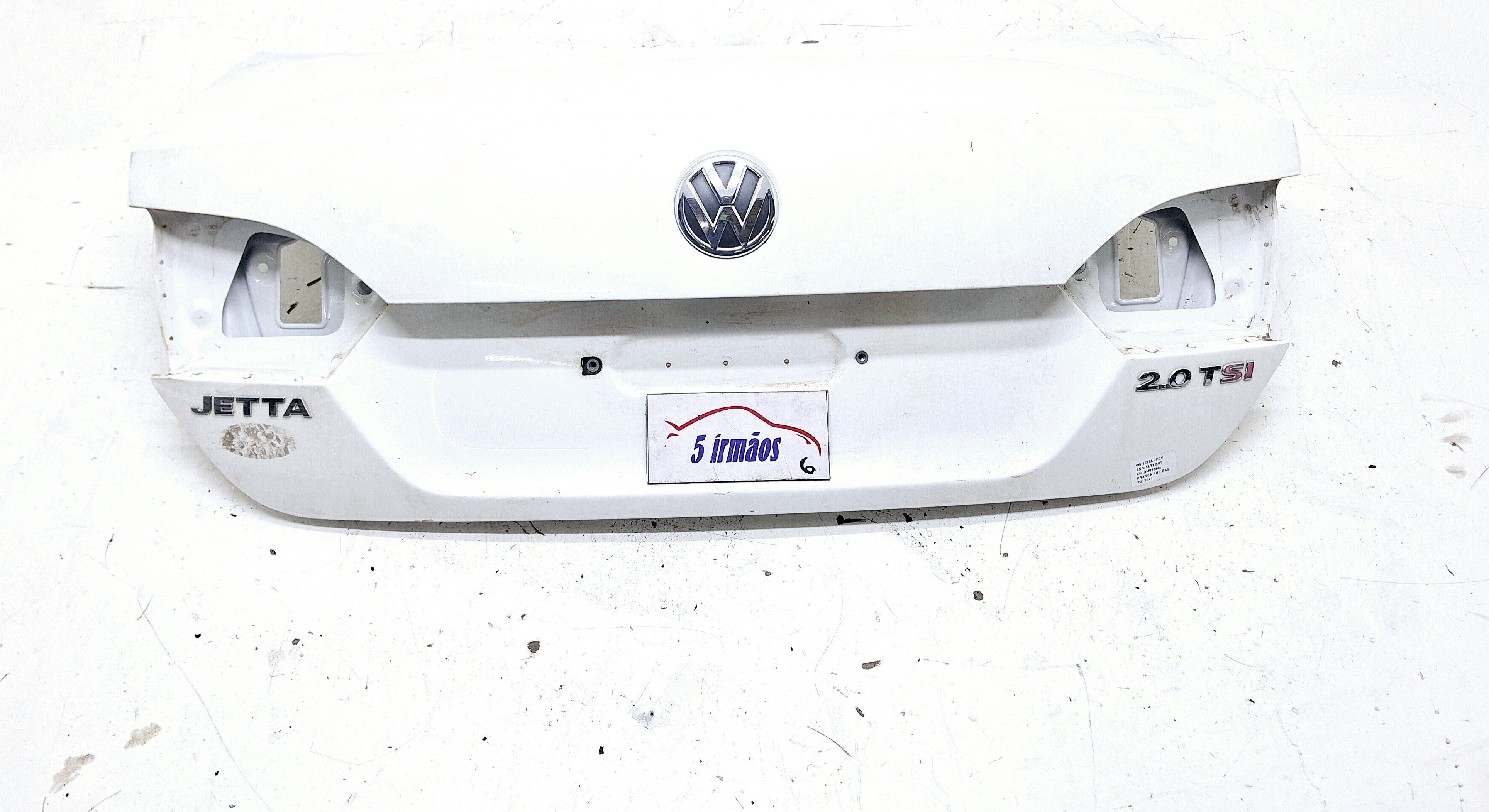 Tampa Traseira Porta Malas Vw Jetta Tsi 1.4 2014 Á 2017 Branco