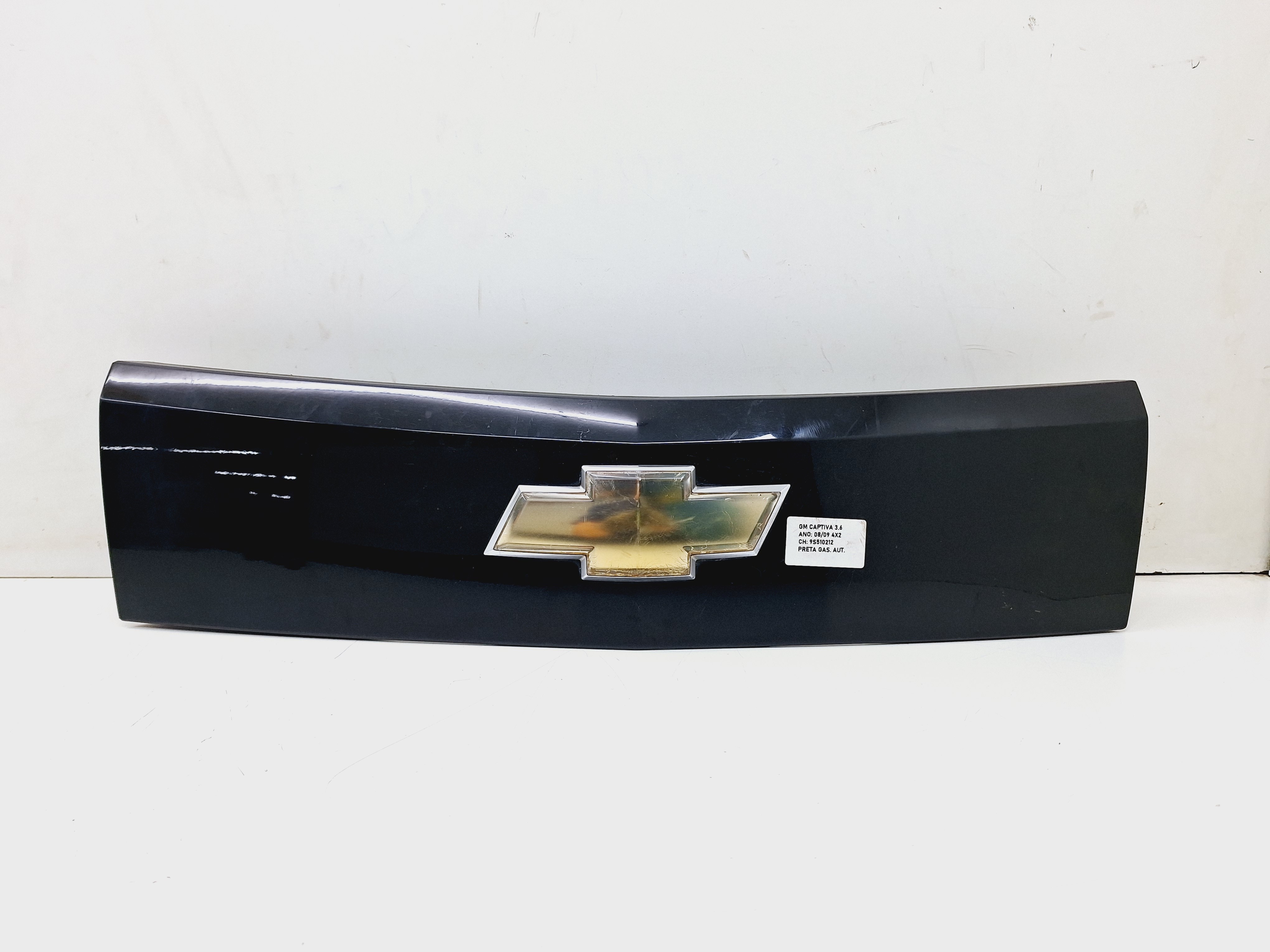 Friso Tampa Traseira Chevrolet Captiva 3.6 2008 2009 Preto