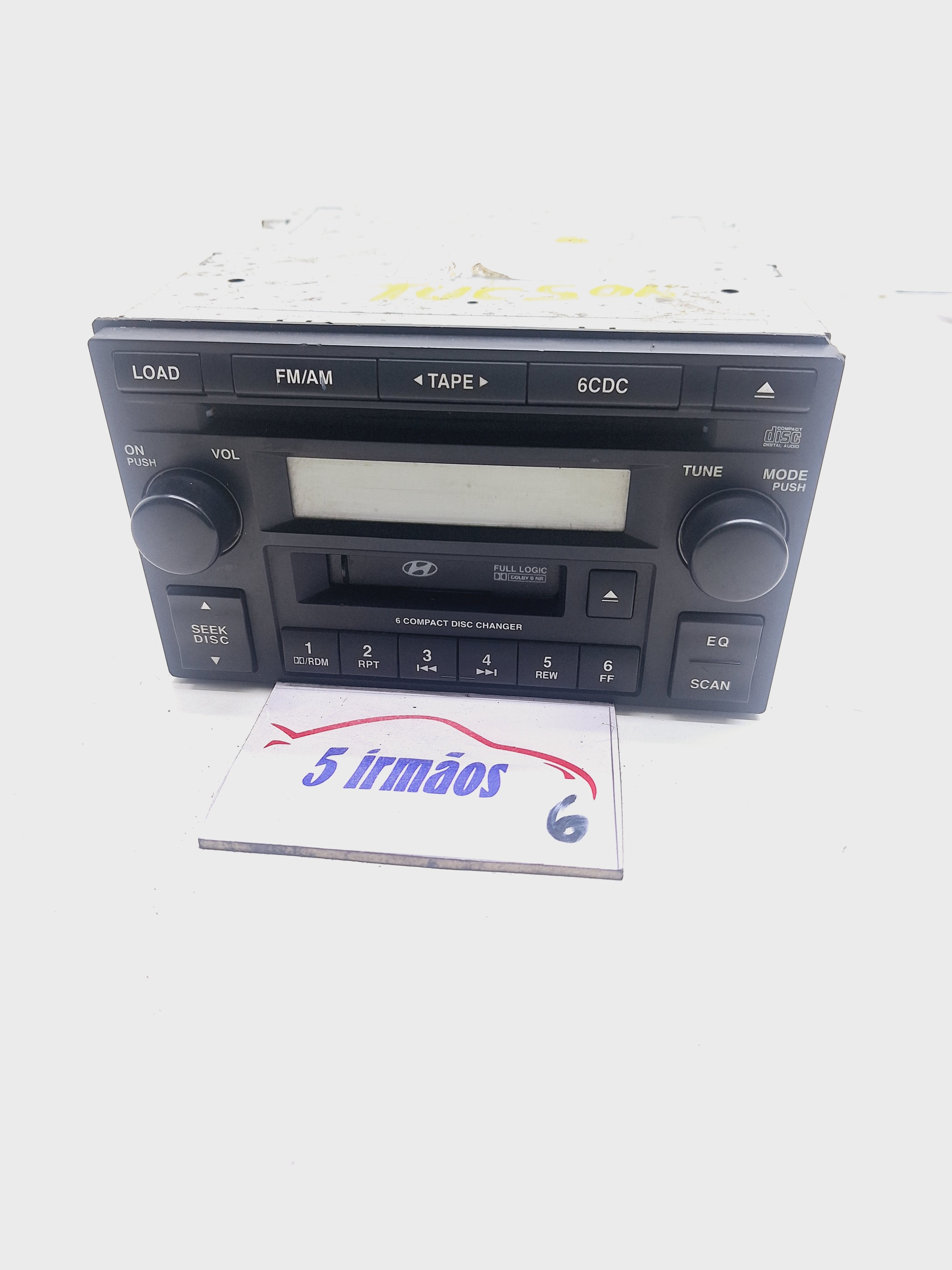 Radio Cd Player Hyundai Tucson 2.0 2005/ 2006 Nº961902e101