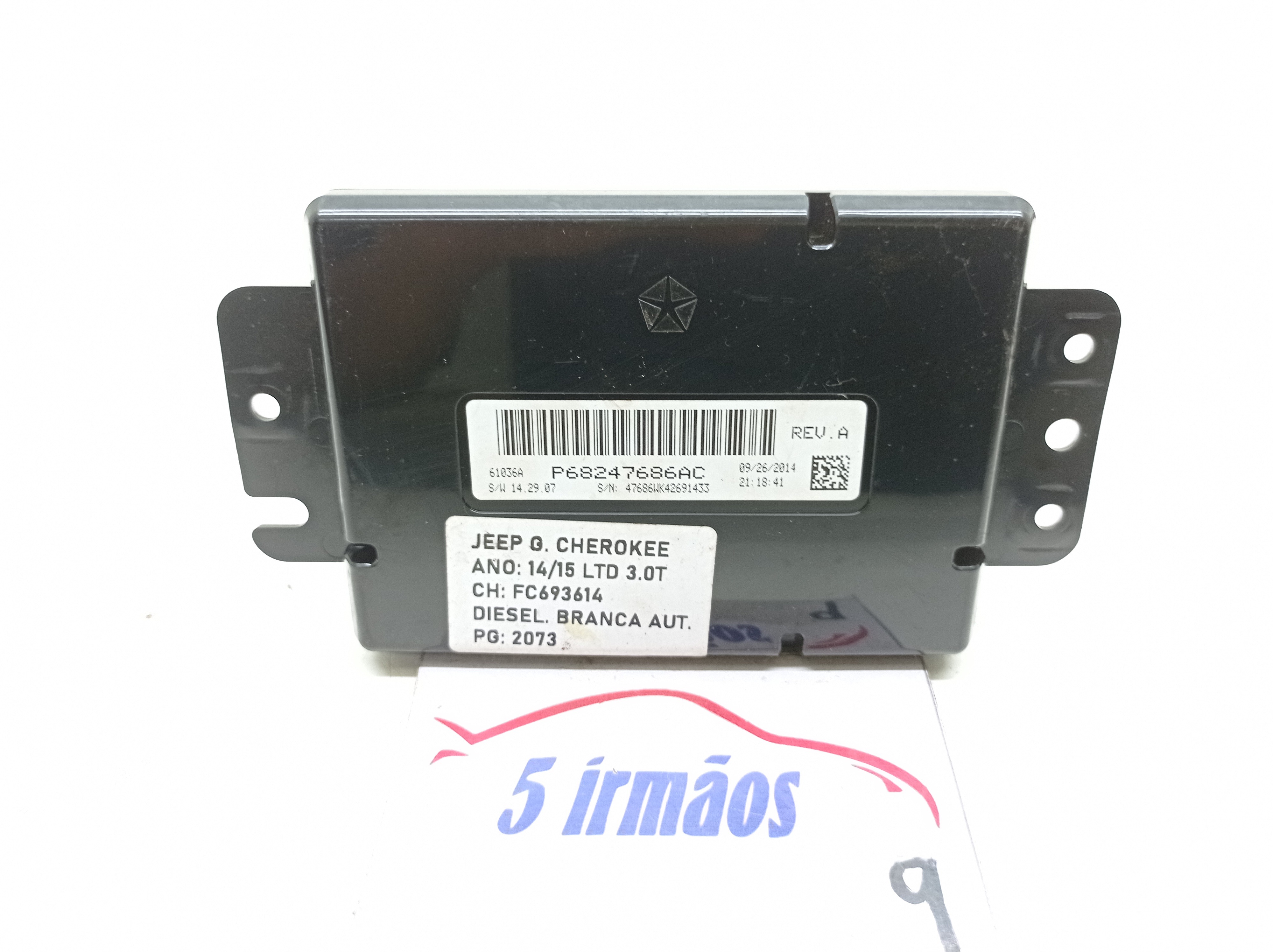 Módulo Acelerador Jeep Grand Cherokee 3.0 2014 Nºp68247686ac