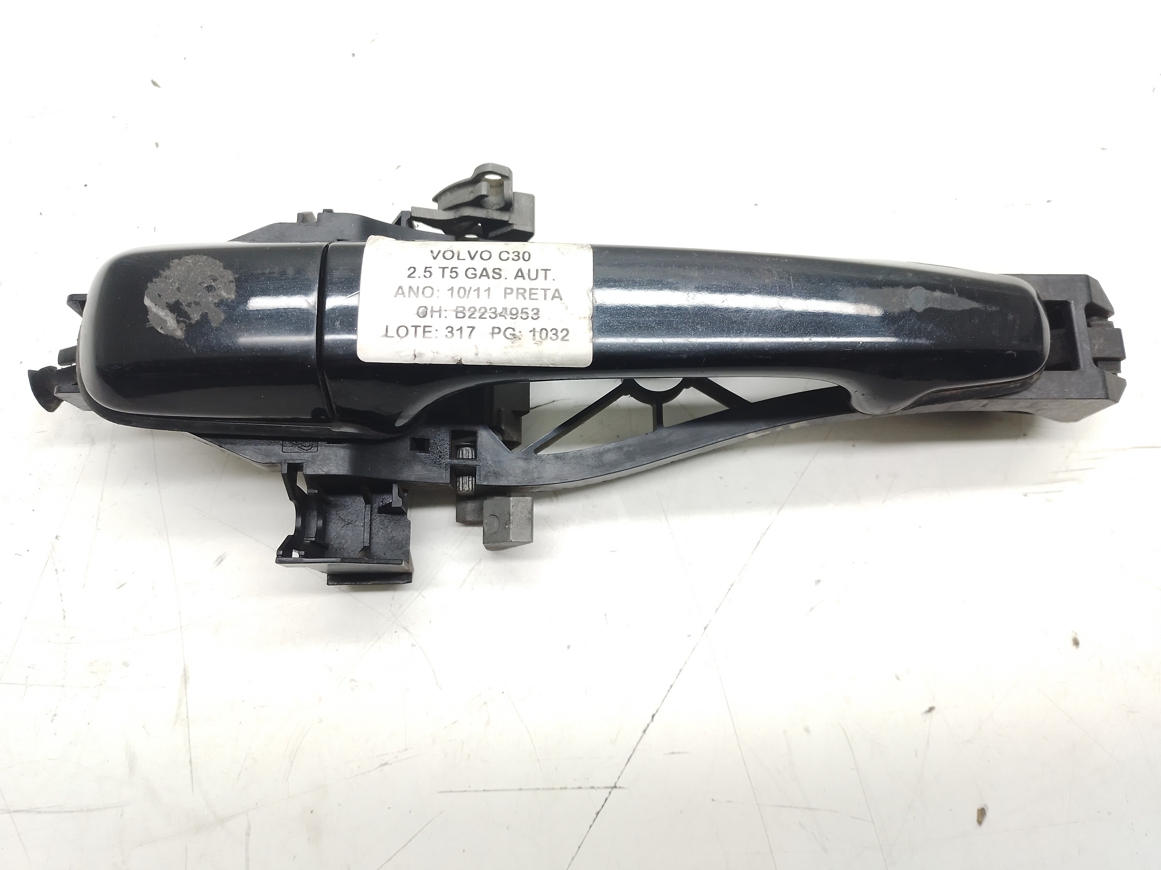 Maçaneta Dianteira Esquerda Volvo C30 2.5 2010 / 2011 Preto Dianteira