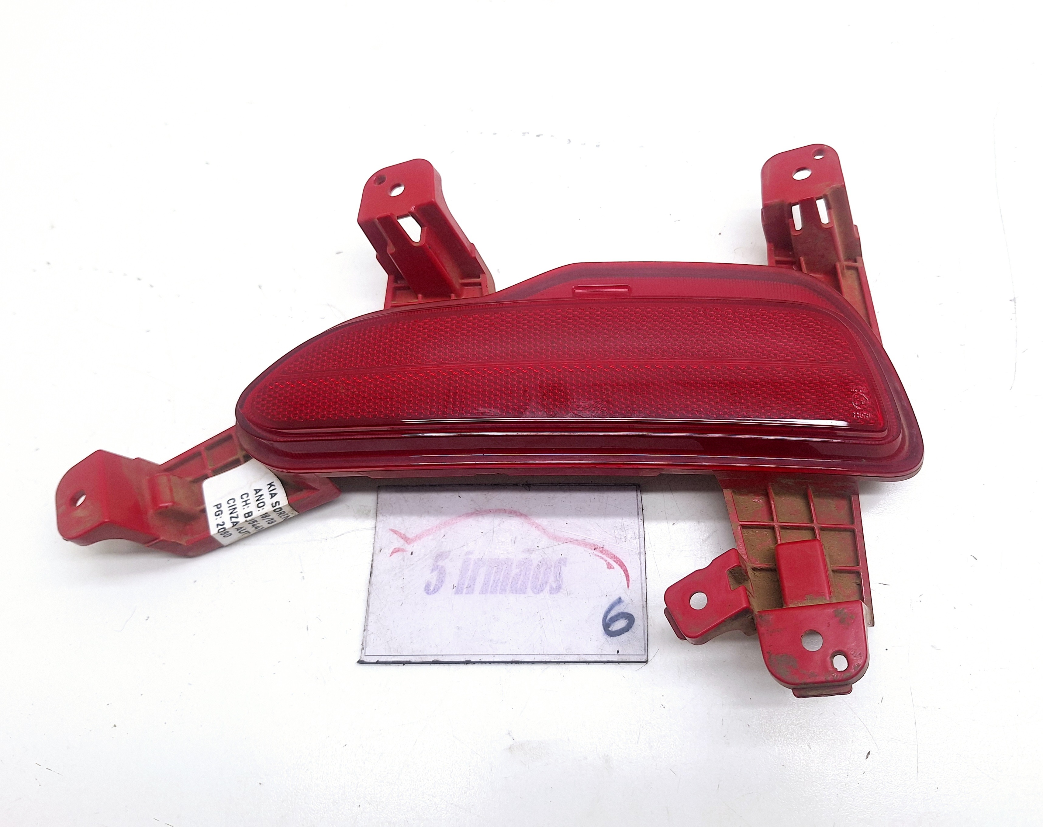 Refletor Olho Gato Traseiro Direito Kia Sorento 2.4 2018 Vermelho