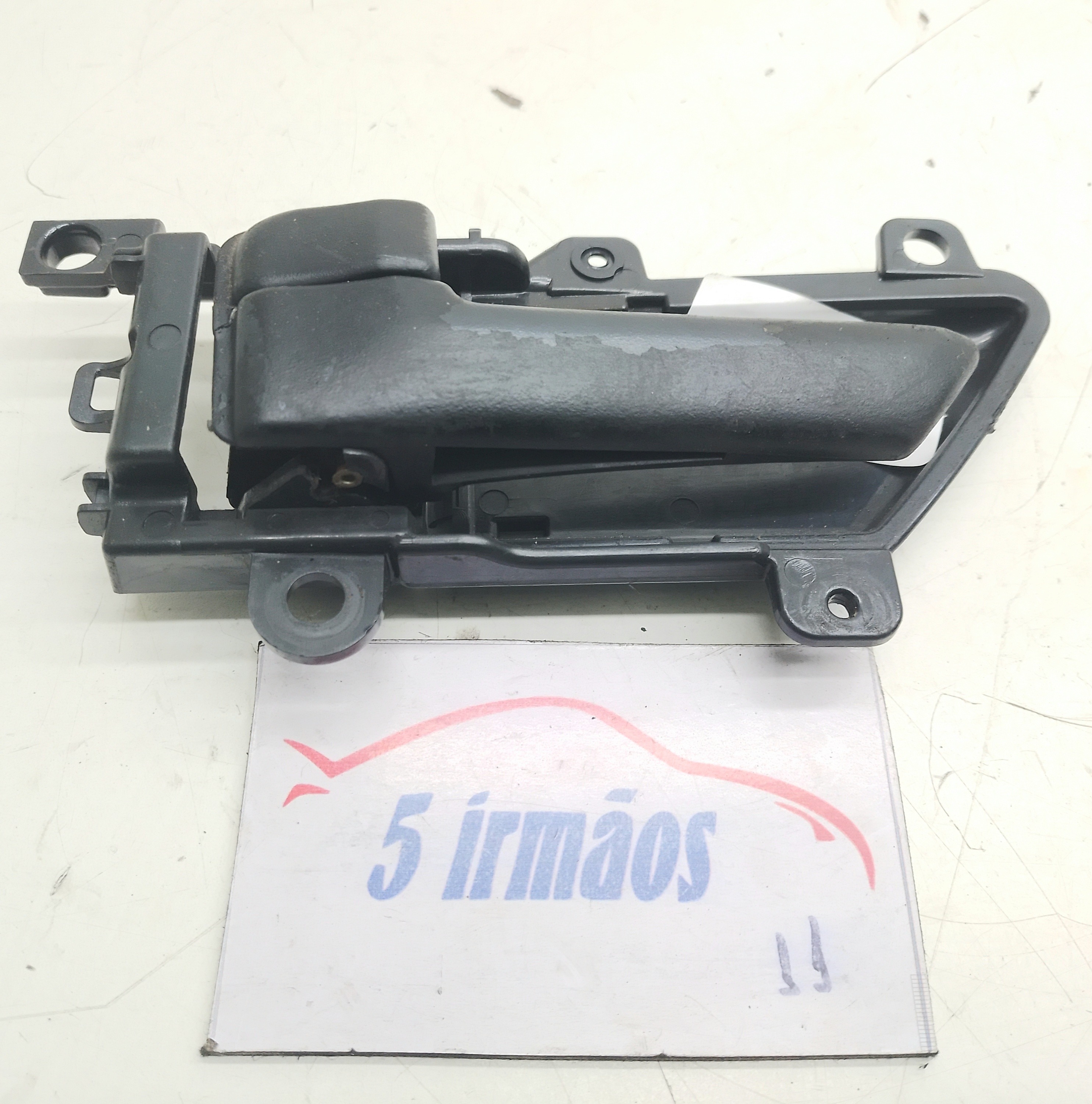 Maçaneta Interna Traseira Esquerda Hyundai Veracruz 3.8 2007 Preto Traseira
