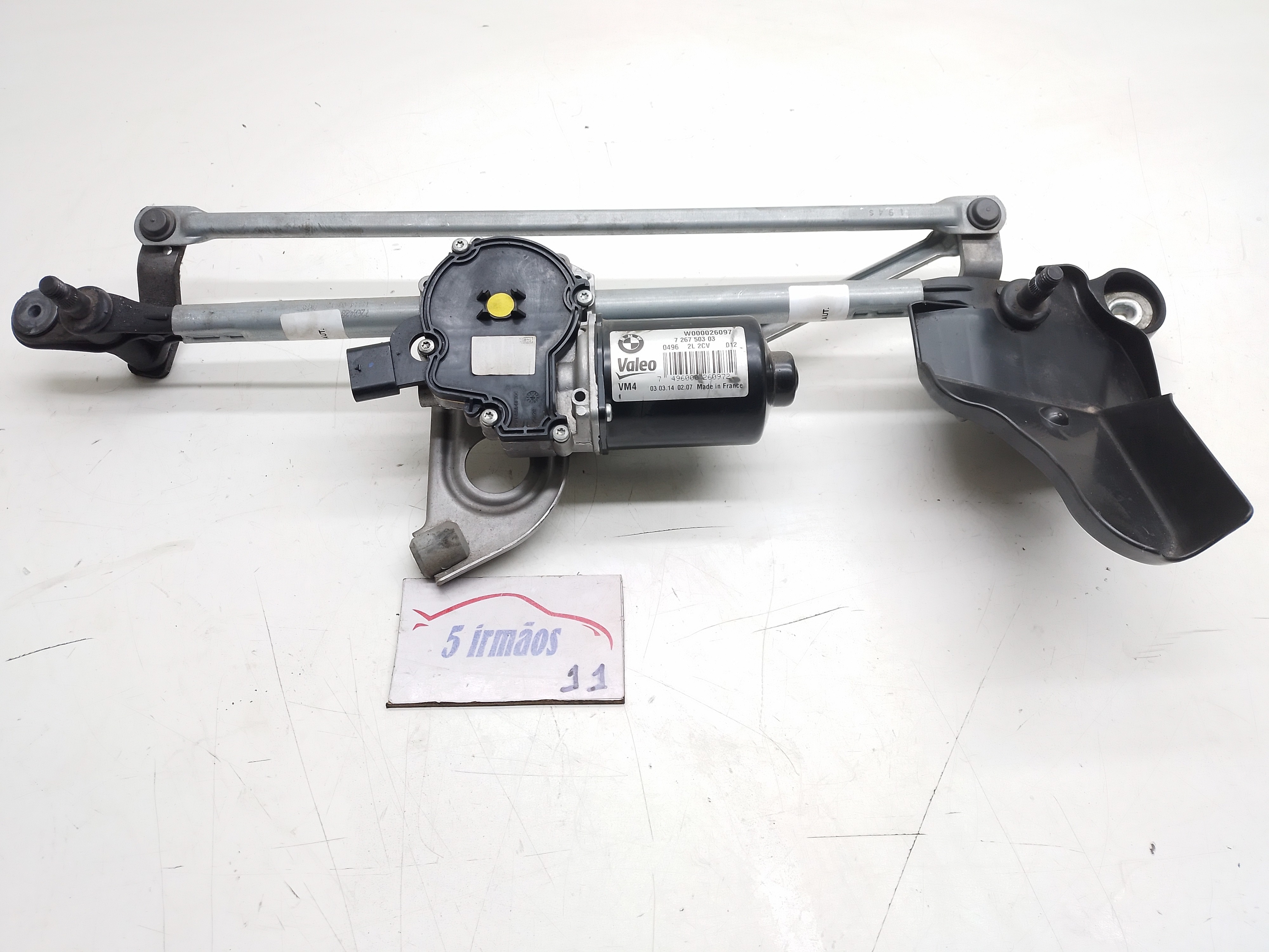 Motor Limpador Parabrisa Bmw 320i 2.0 2014 Nº726750303