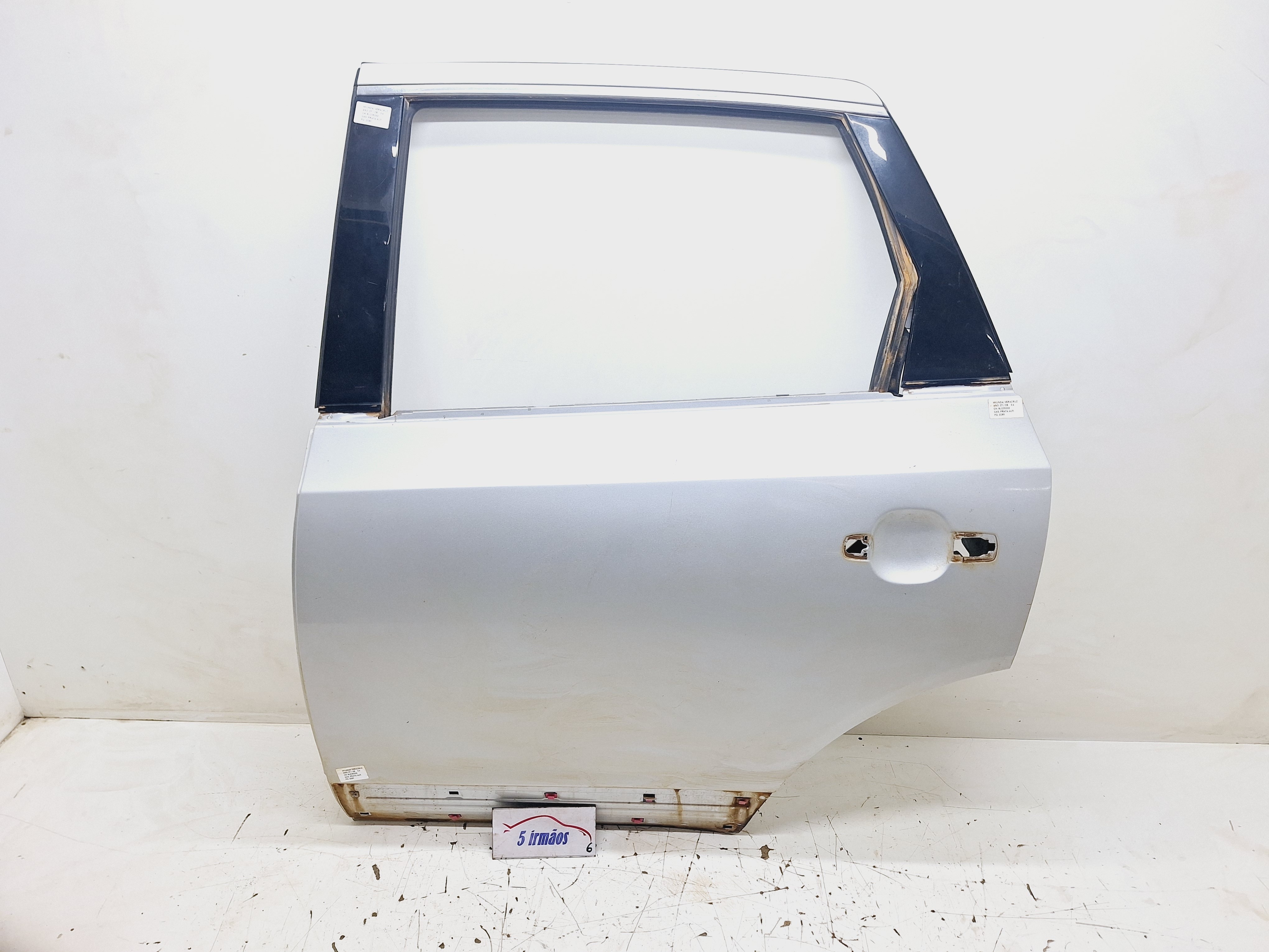 Porta Traseira Esquerda Hyundai Veracruz 3.8 2007/ 2008  Traseira Esquerdo Prateado