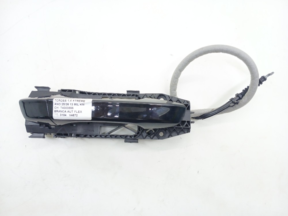 Maçaneta Externa Traseira Direita Vw Tcross Tsi 1.4 2025 Preto Traseira