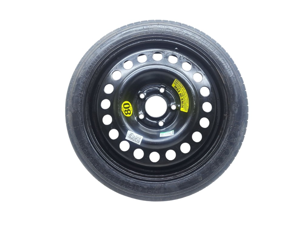 Roda Estepe C Pneu Aro 17 125/ 70 Gm Equinox 2.0 2019 Preto