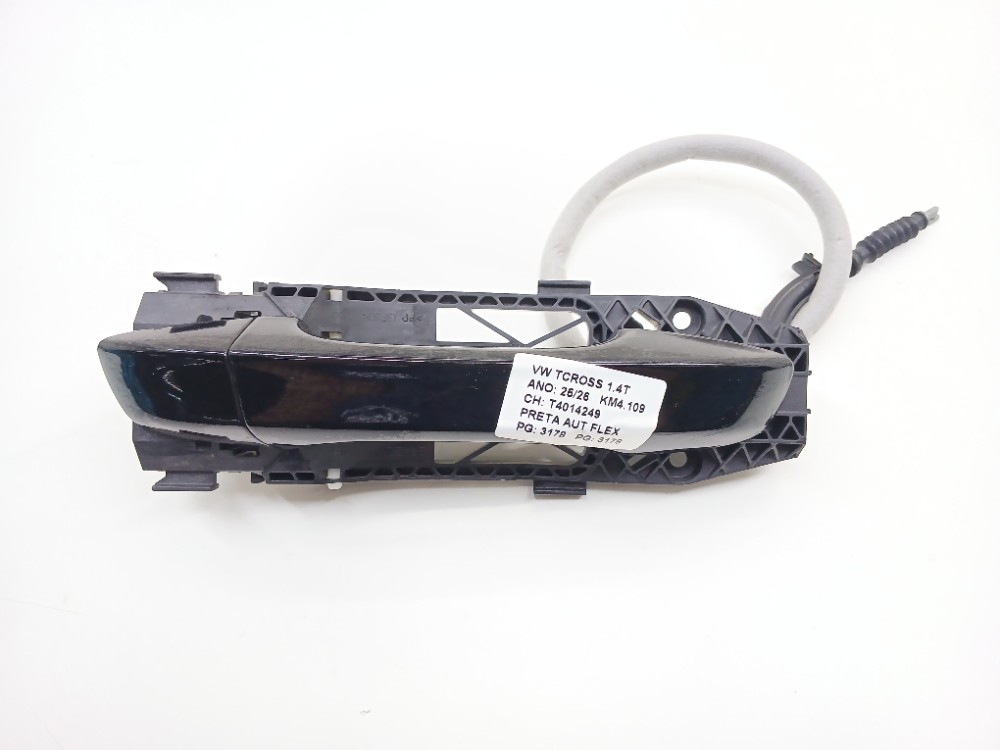 Maçaneta Externa Traseira Direita Vw Tcross Tsi 1.4 2026 Preto Traseira