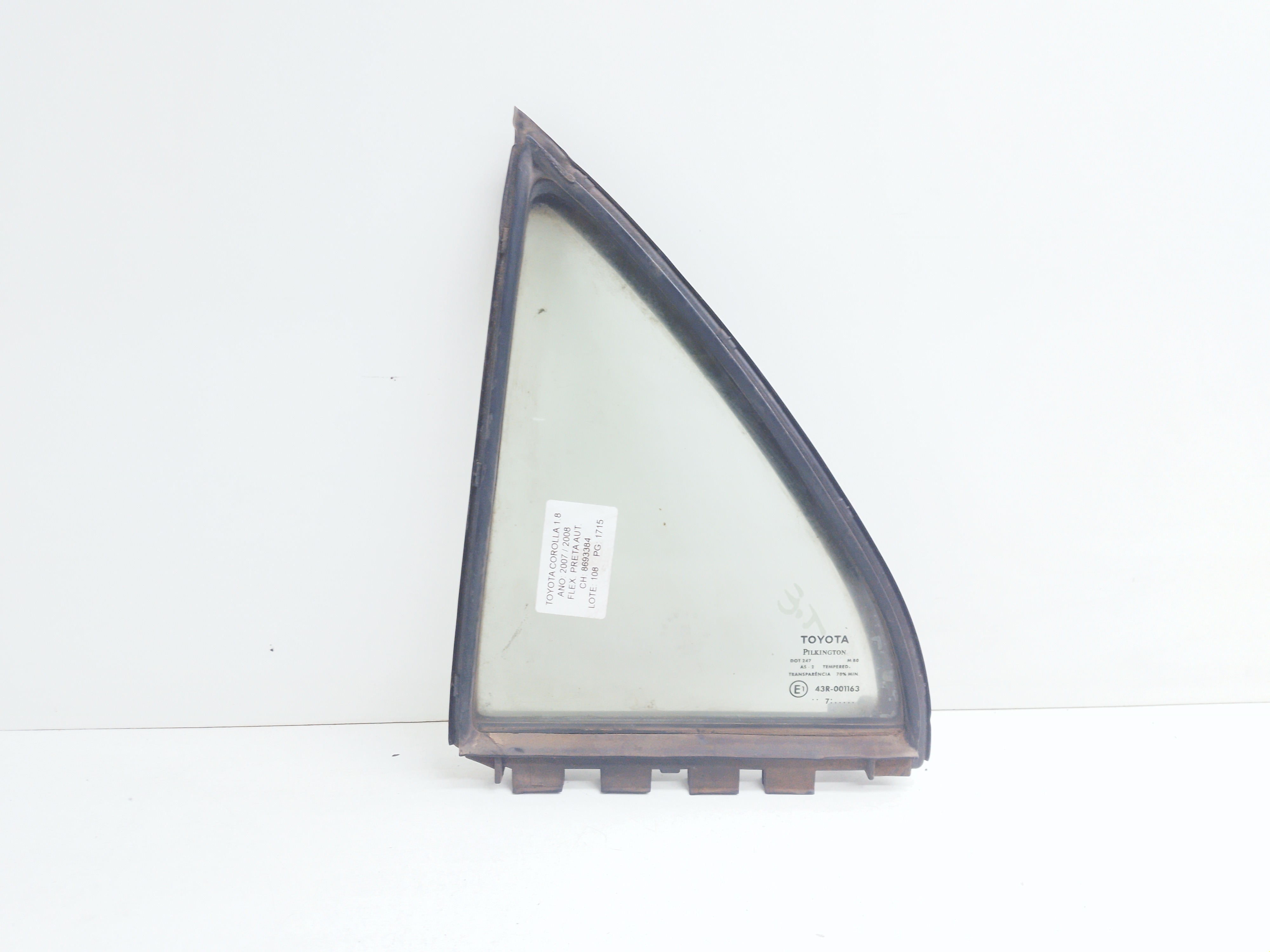 Vidro Fixo Traseiro Esquerdo Toyota Corolla 1.8 2008