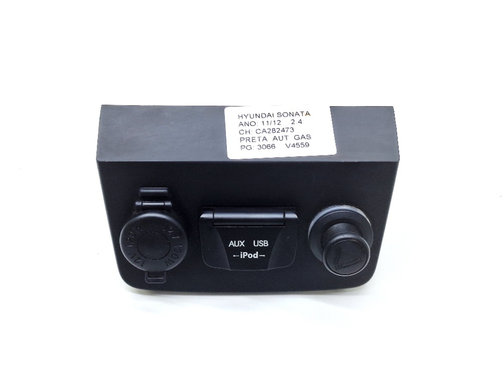 Moldura Tomada 12v Cinzeiro Hyundai Sonata 2.4 2011 2012