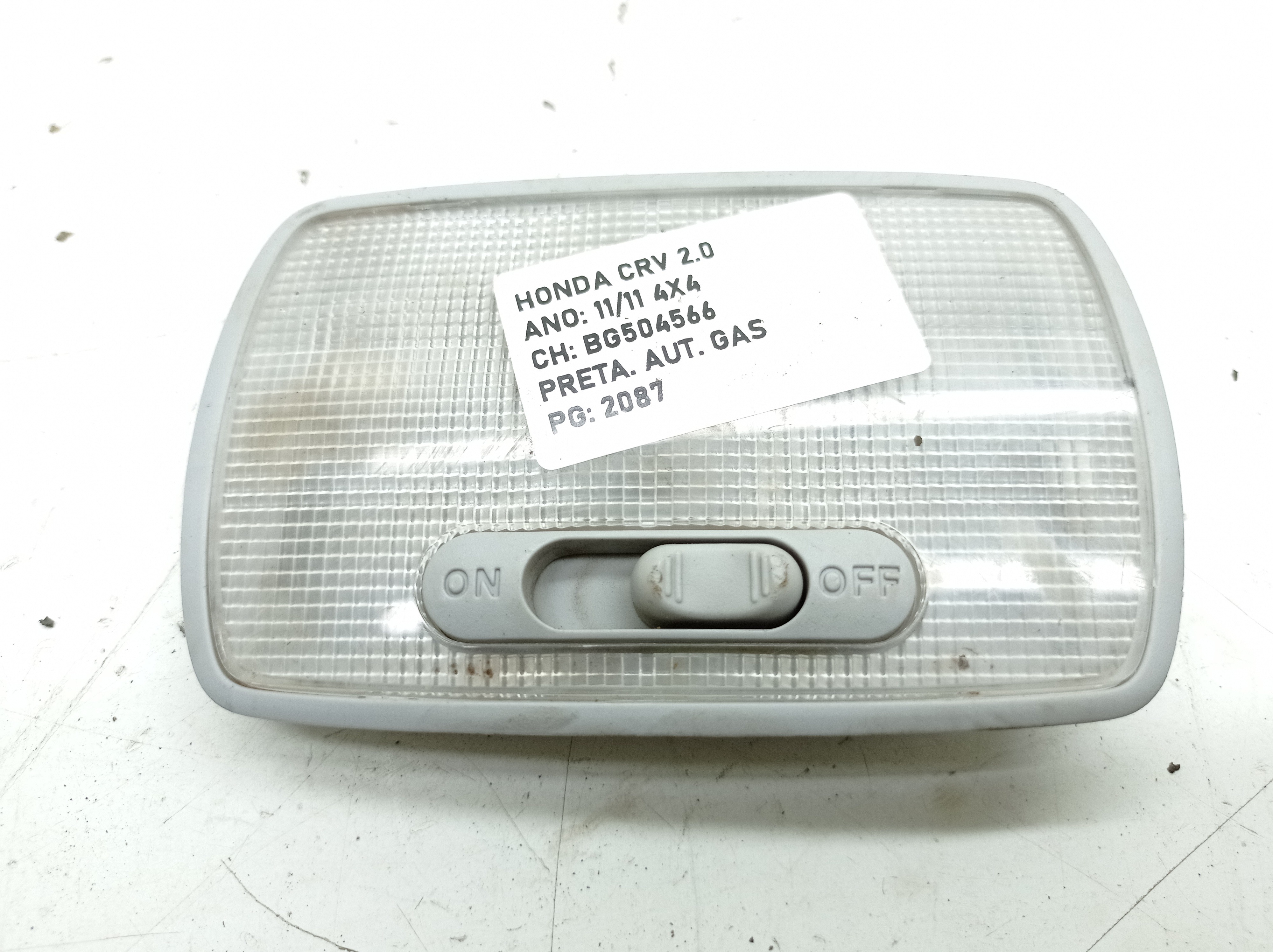 Luz Teto Cortesia Honda Crv 2.0 2009 / 2010 / 2011