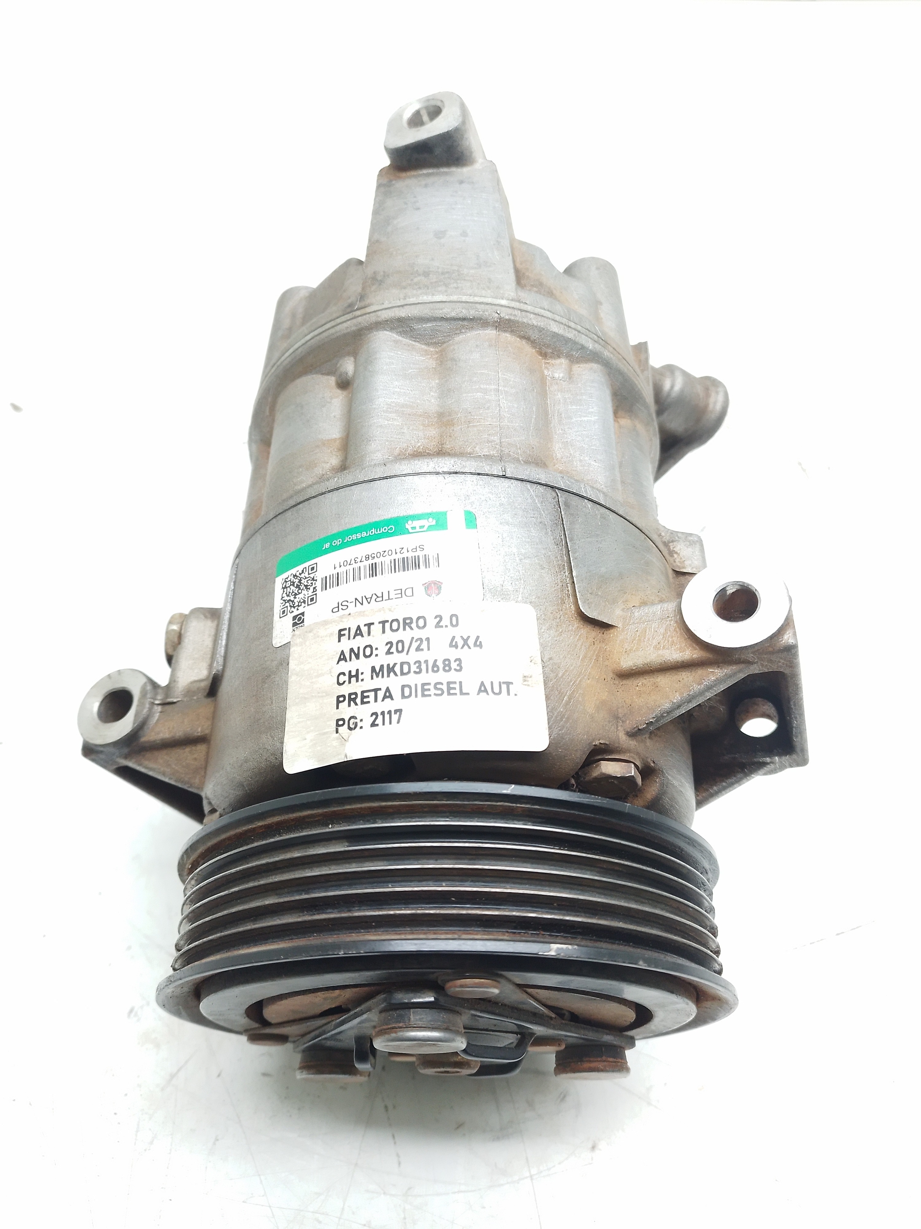 Compressor Ar Condicionado Fiat Toro 2.0 2020 / 2021