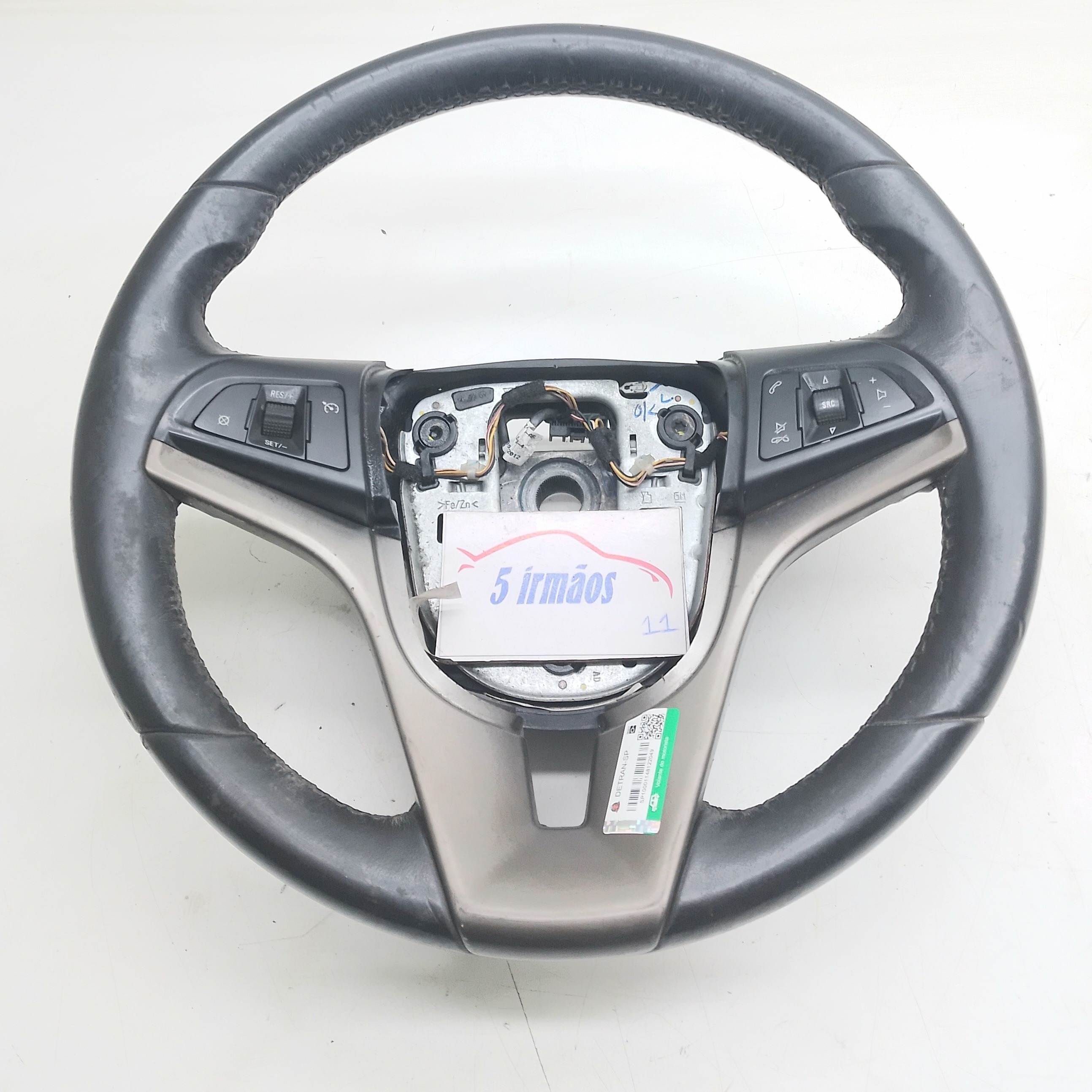 Volante Aro Direção Chevrolet Sonic 1.6 2012 / 2013 Preto