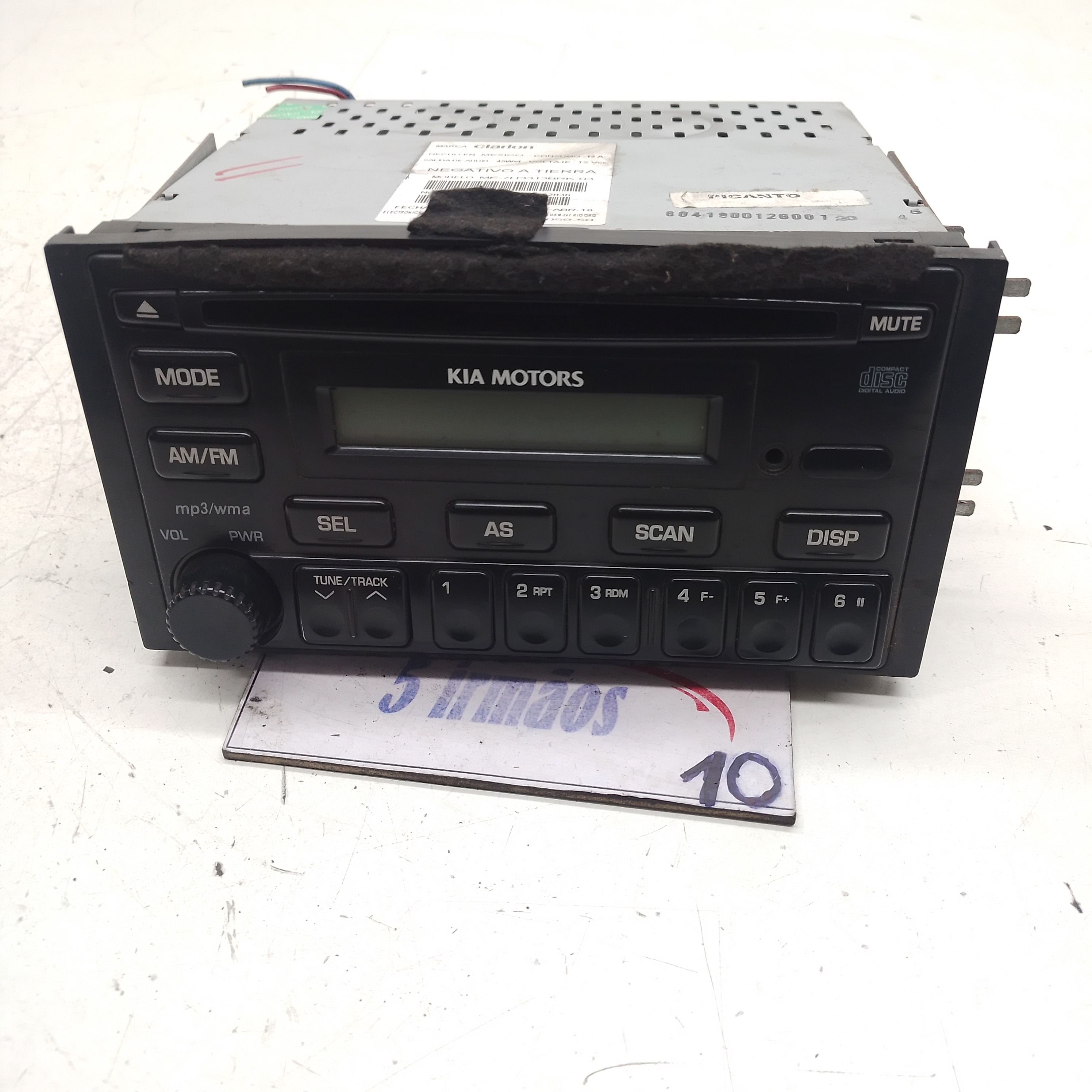 Rádio Cd Player Kia Carens 2.0 2011 / 2012