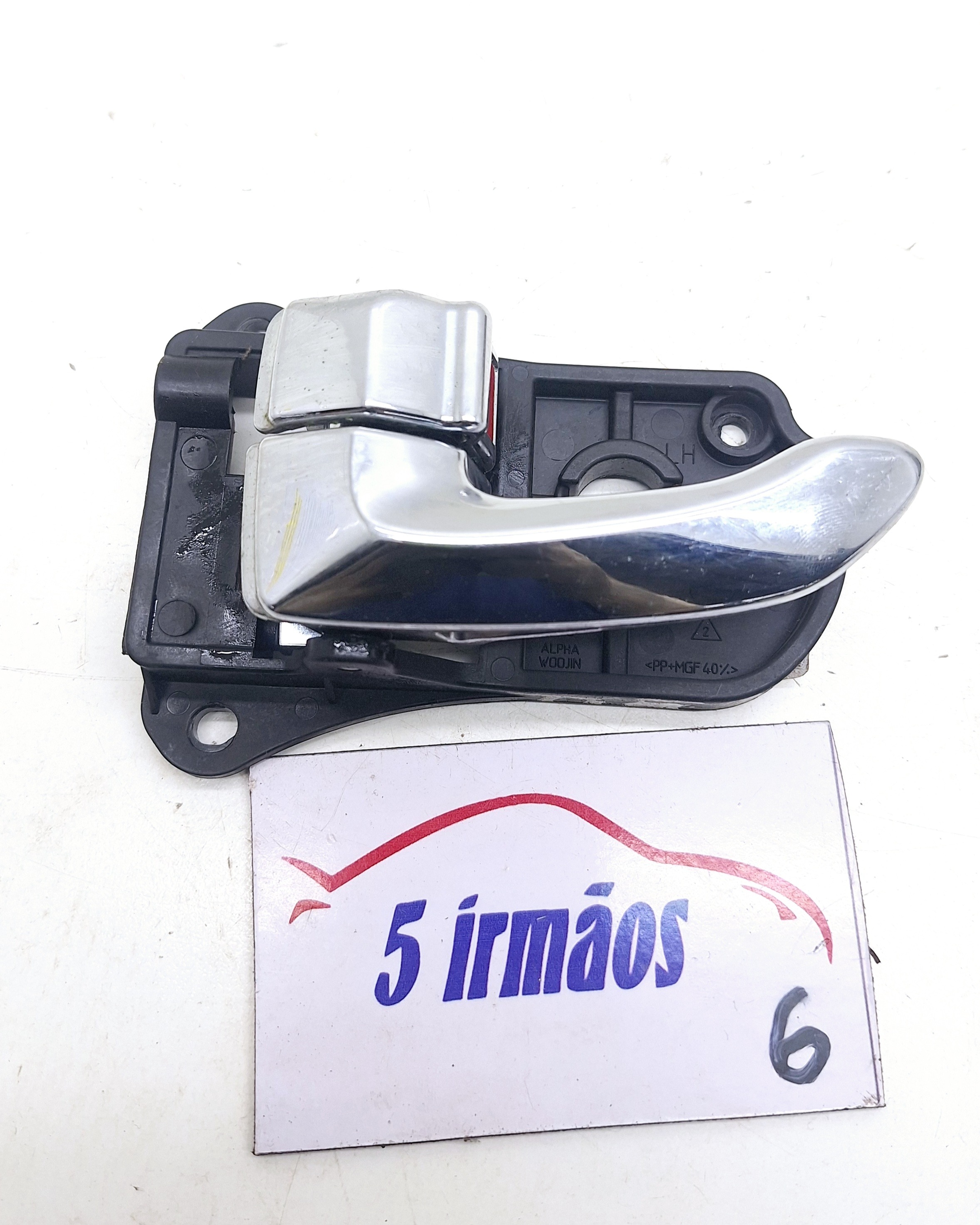 Maçaneta Interna Traseira Esquerda Hyundai Azera 3.3 2011 Preto