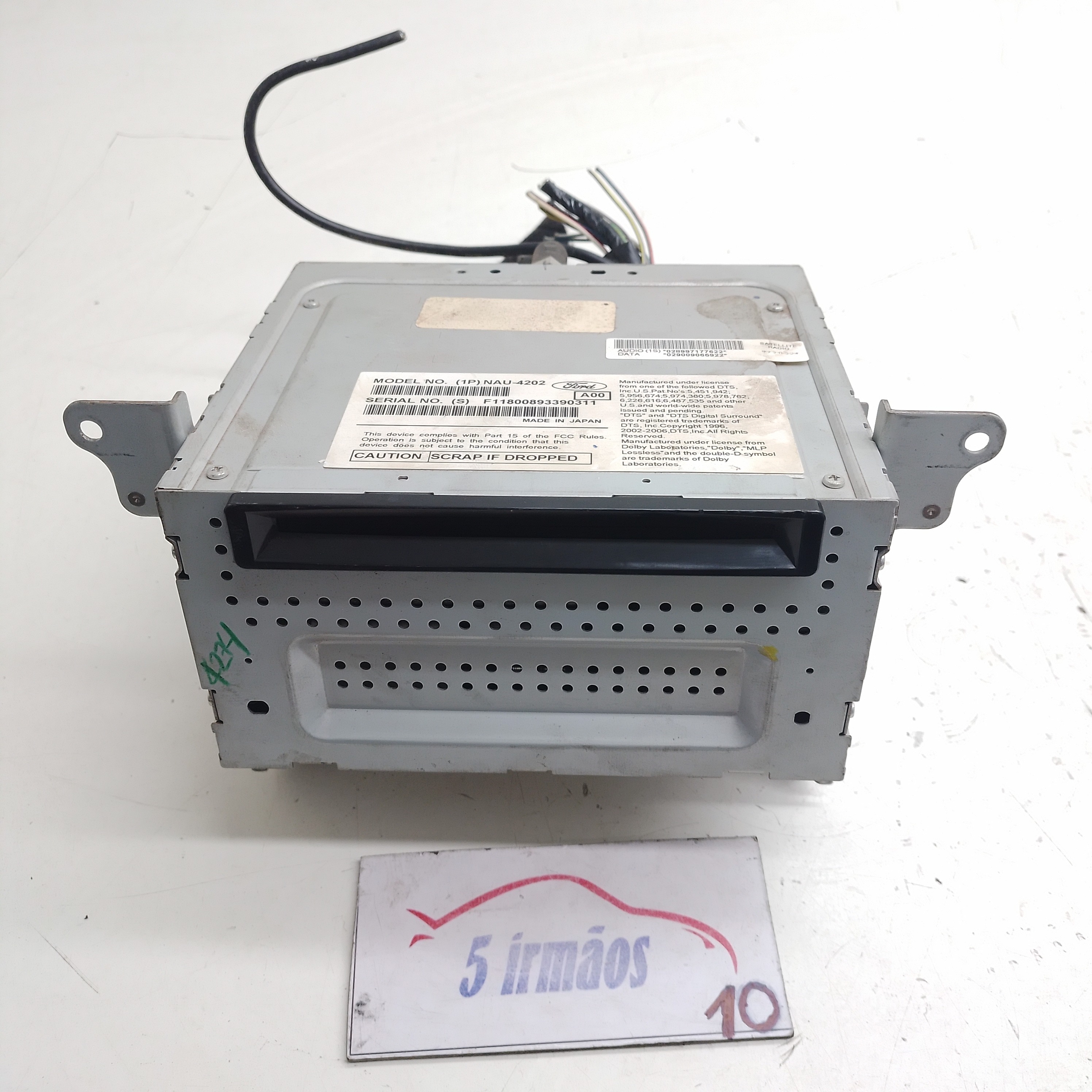 Rádio Cd Player Ford Fusion 3.0 2009 / 2010 Nºnau4202