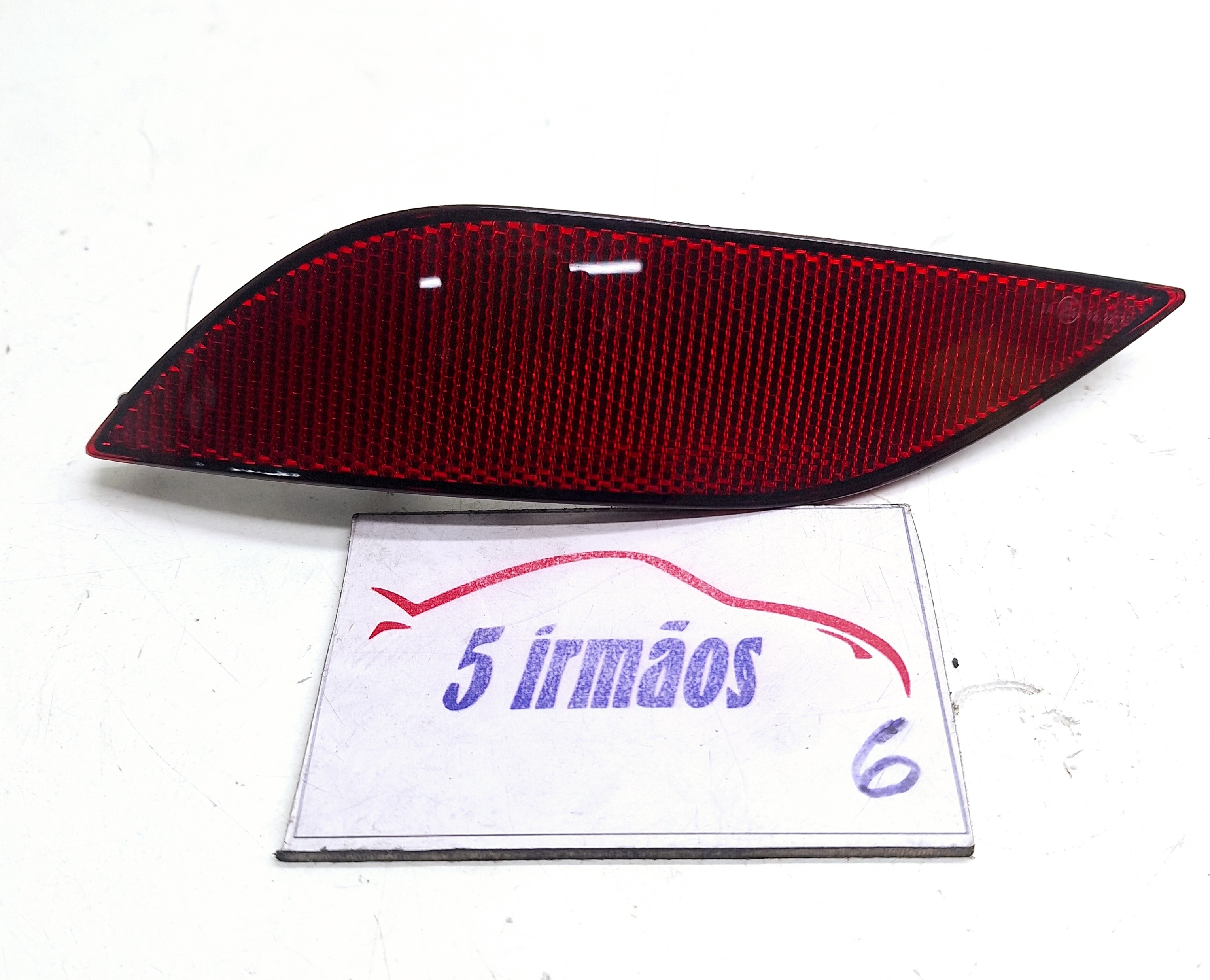 Refletor Olho Gato Traseiro Esquerdo Vw Tcross Tsi 1.4 2020 Vermelho