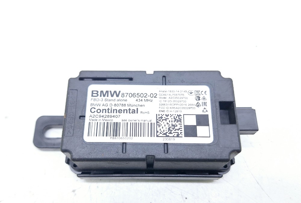 Módulo Antena Ecu Mini Cooper S 2.0 2020 870650202