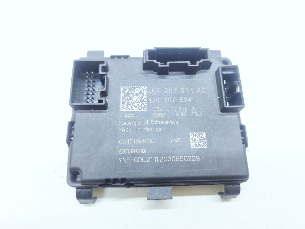 Módulo Teto Solar Vw Tiguan Tsi 2.0 2021 4K0907594AC