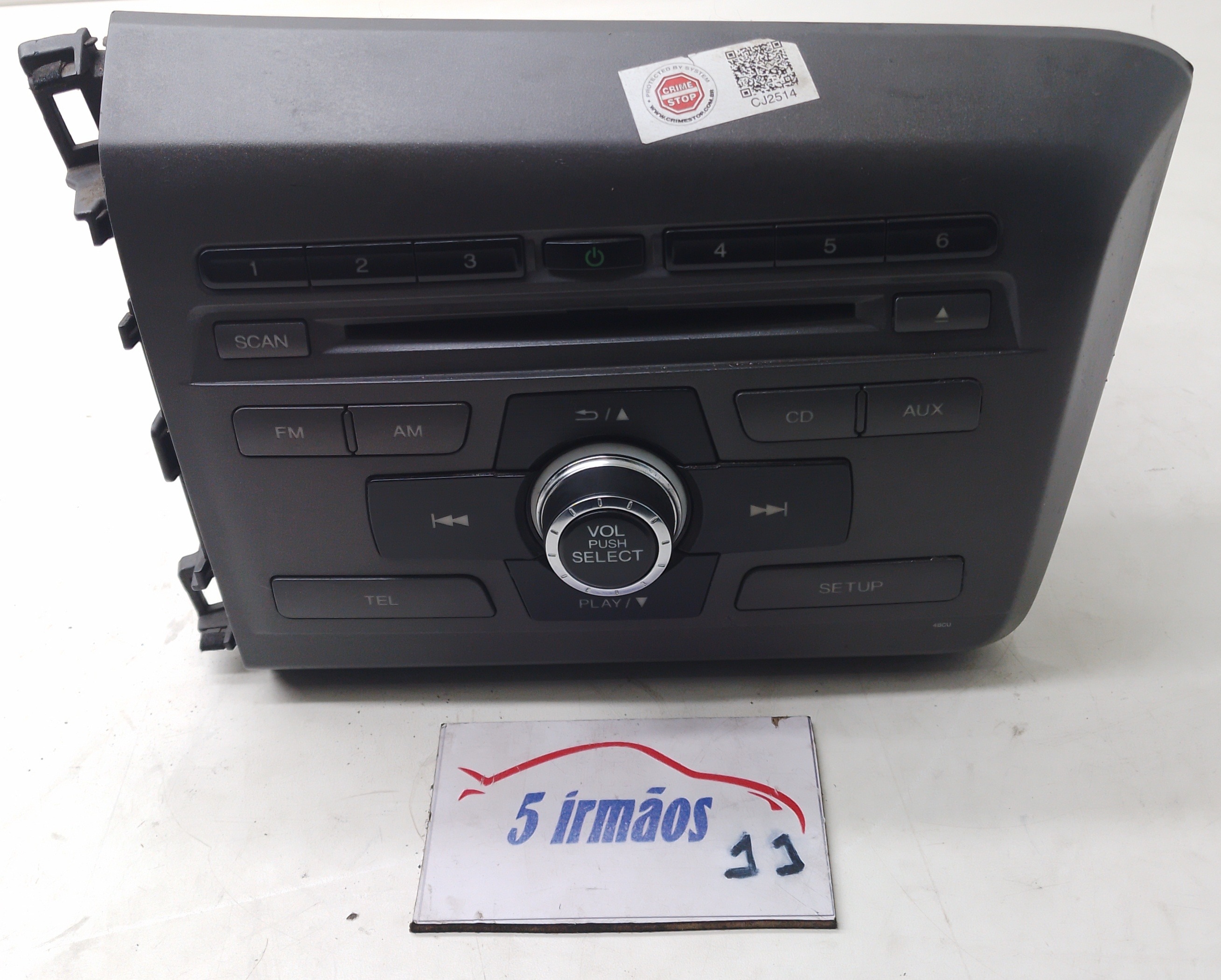 Rádio Cd Player Honda Civic 1.8 2013 / 2014 Nº39100tro