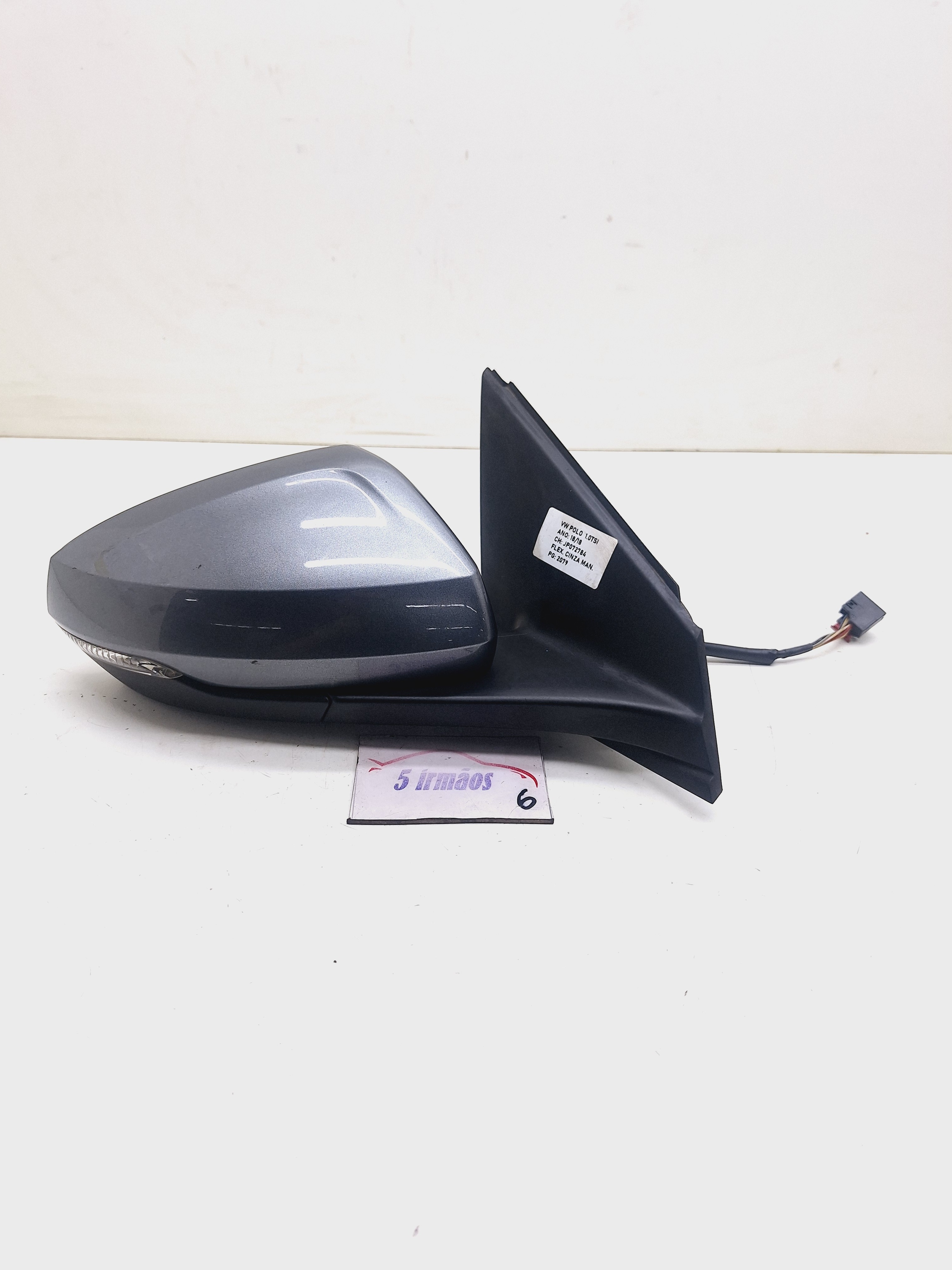 Retrovisor Direito S/ Rebatimento C/ Pisca Vw Polo Tsi 1.0