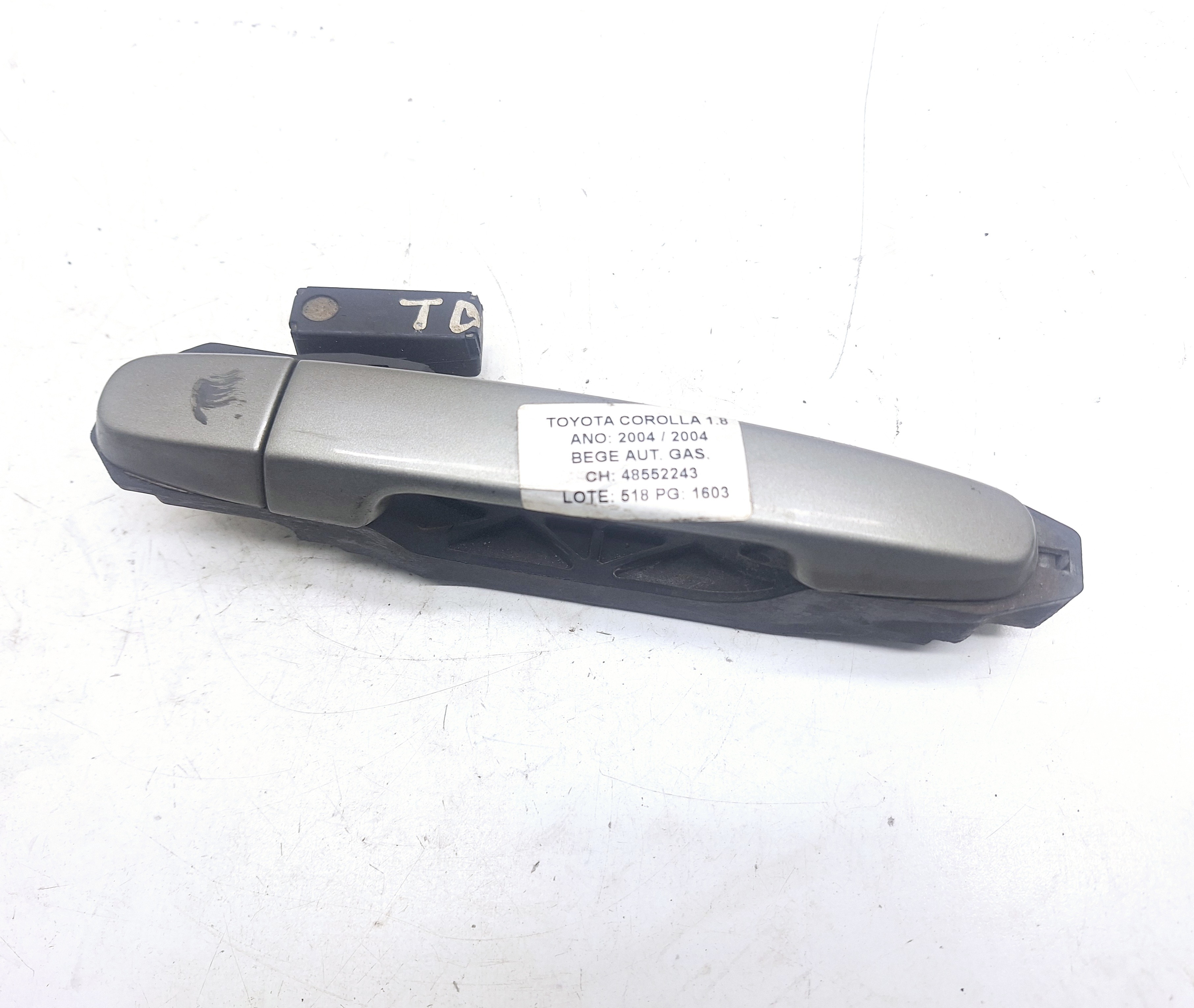 Maçaneta Externa Traseira Direita Toyota Corolla 1.8 2004 Preto Traseira