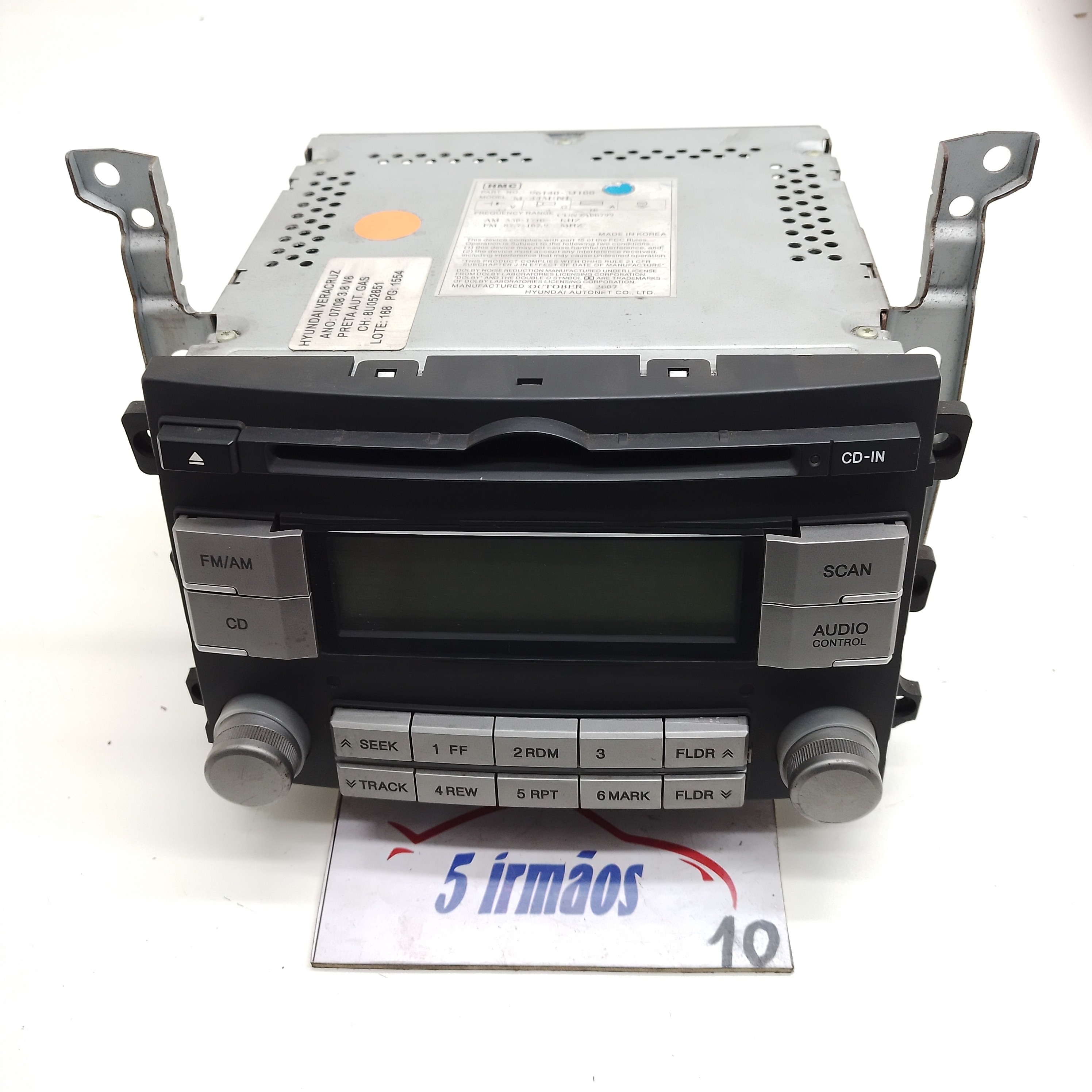 Rádio Cd Player Hyundai Veracruz 3.8 V6 2007 / 2008