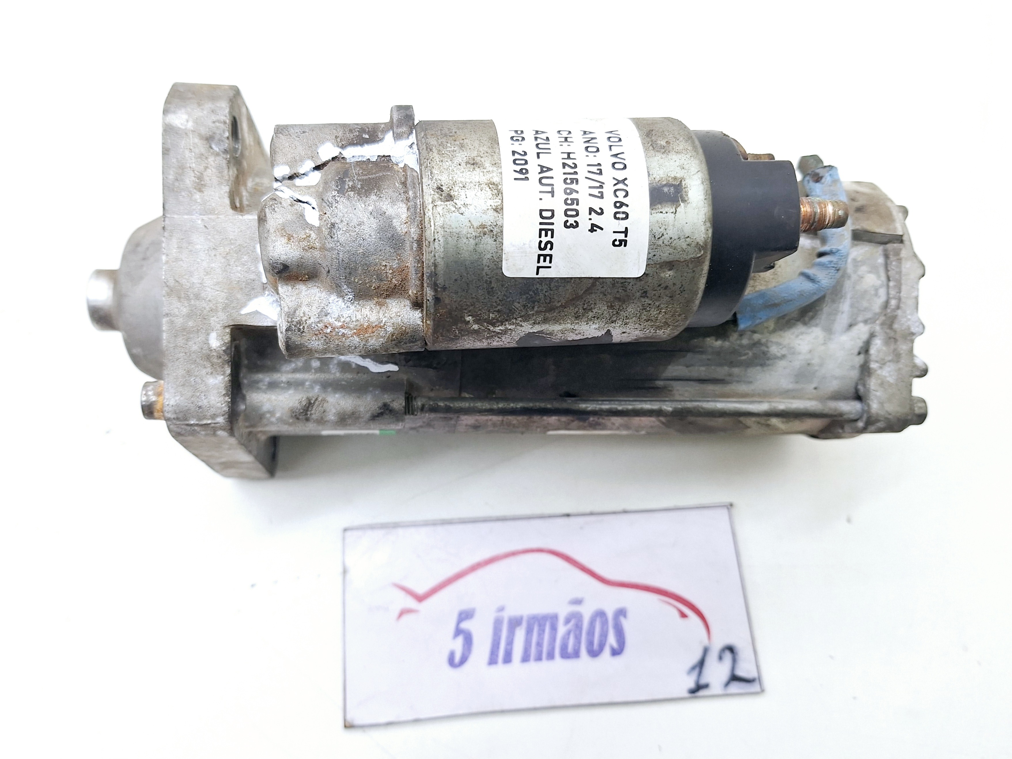 Motor Arranque Volvo Xc60 2.4 T5 2017 Avaria Focinho