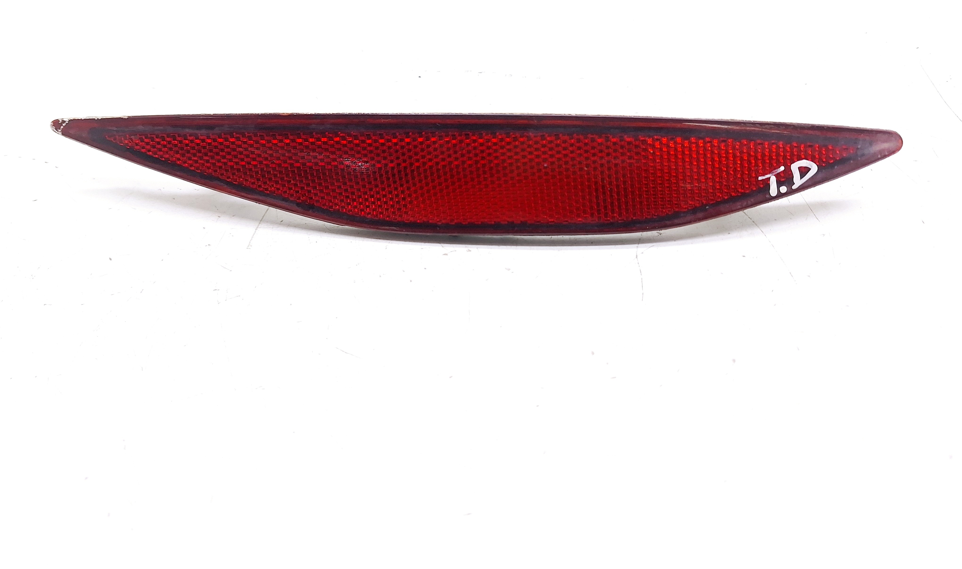 Refletor Olho Gato Traseiro Direito Vw Golf Gti 2.0 Gti 2014 Vermelho