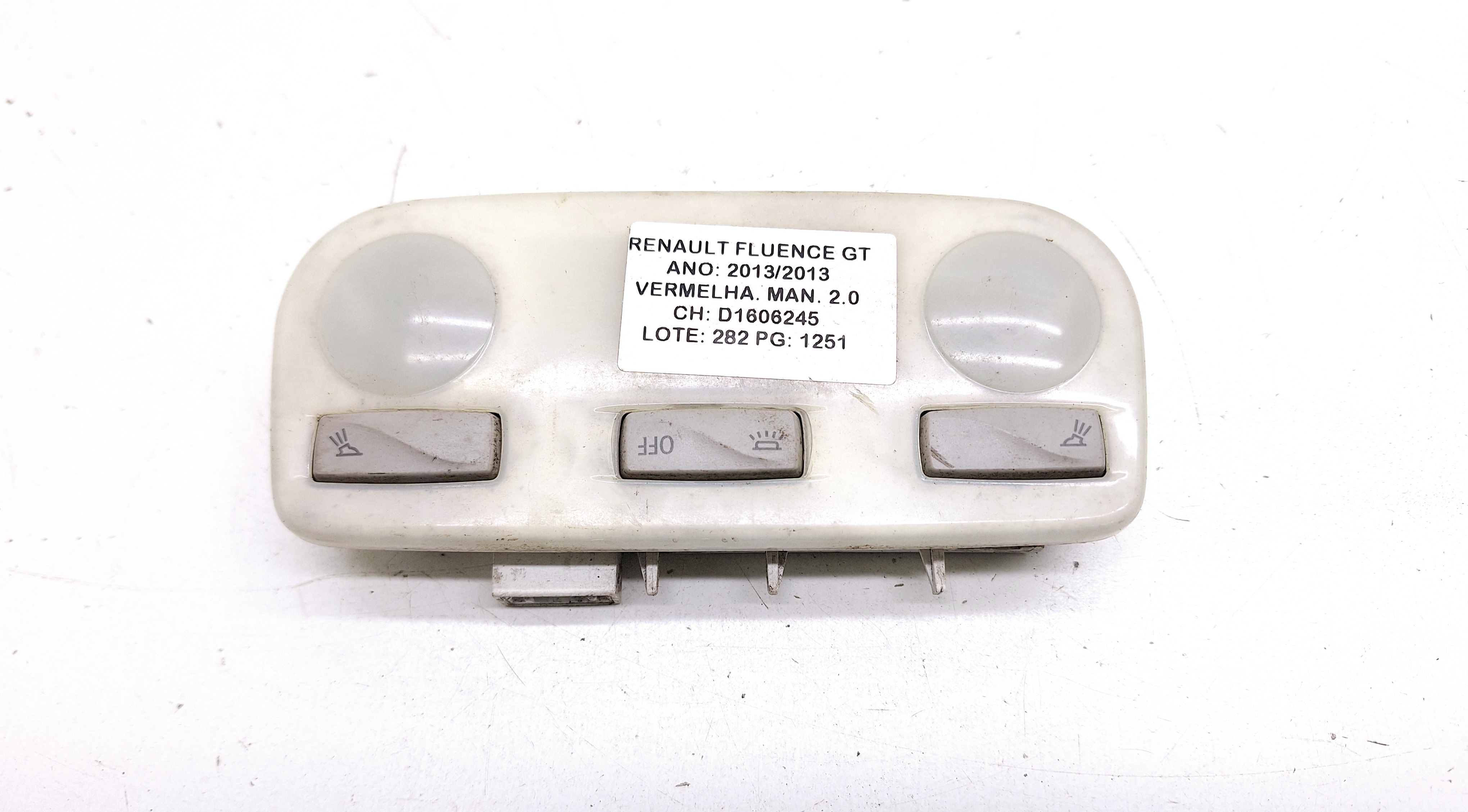 Luz Teto Cortesia Renault Fluence Gt 2.0 2012 2013