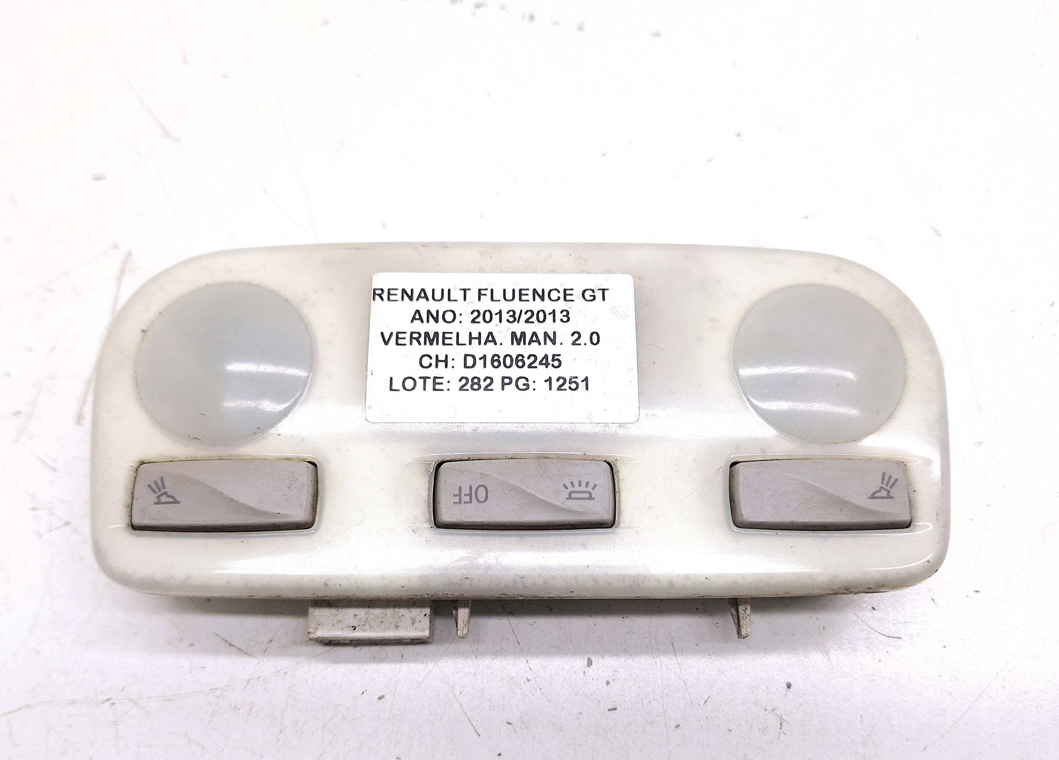Luz Cortesia Teto Renault Fluence Gt 2.0 2012/ 2013
