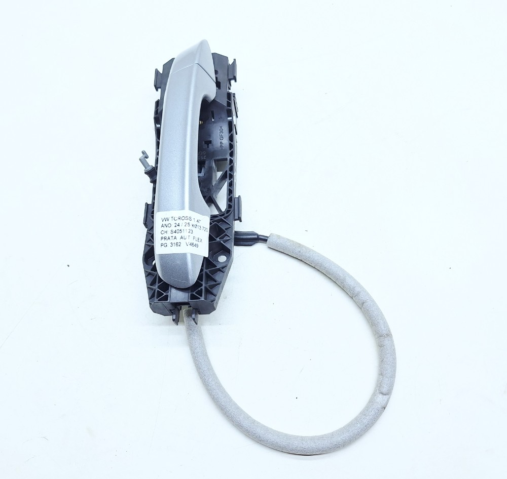 Maçaneta Externa Traseira Direita Vw Tcross Tsi 1.4 2025 Prateado Traseira