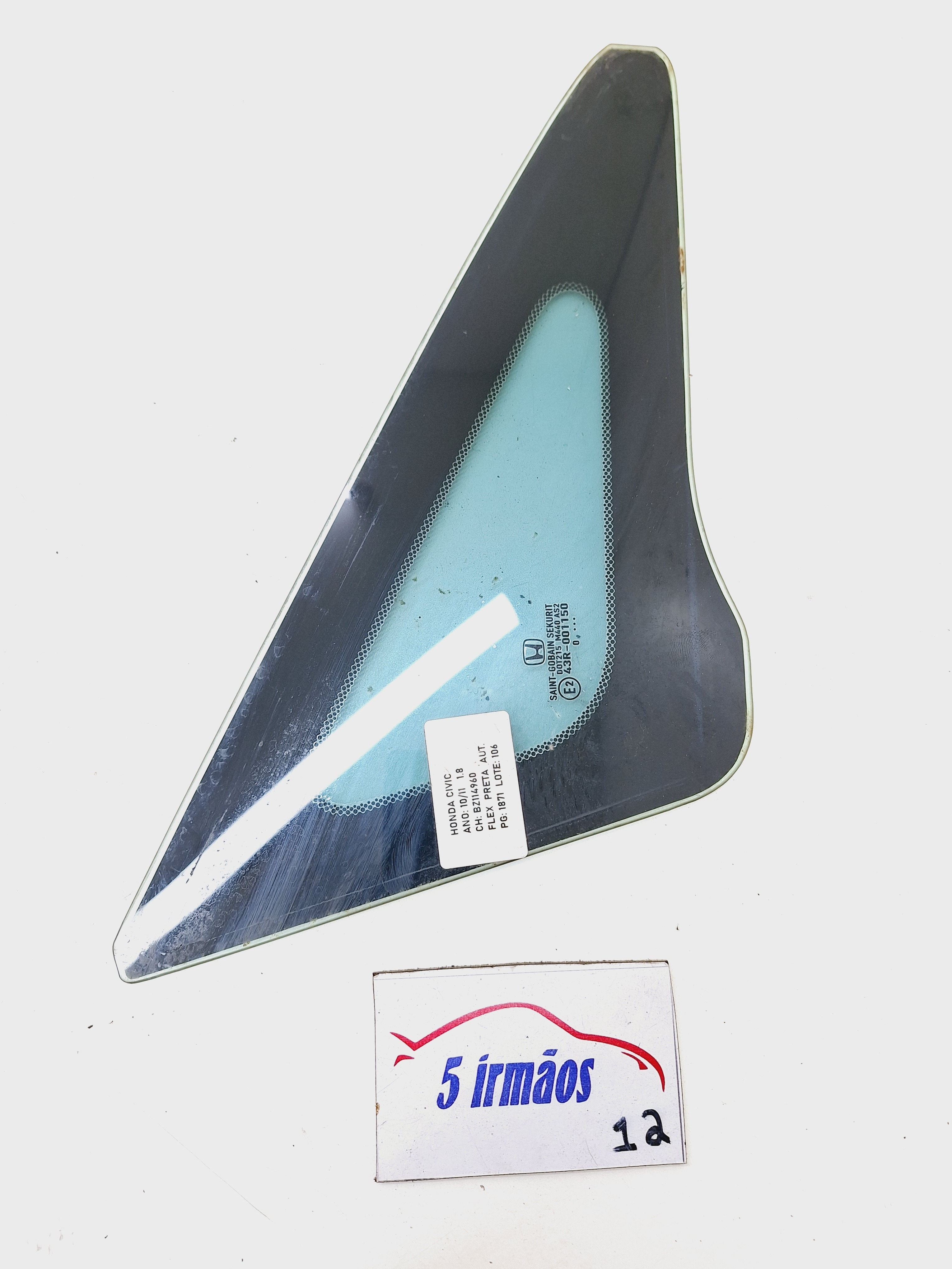 Vidro Fixo Dianteiro Direito Honda Civic 1.8 2010 / 2011