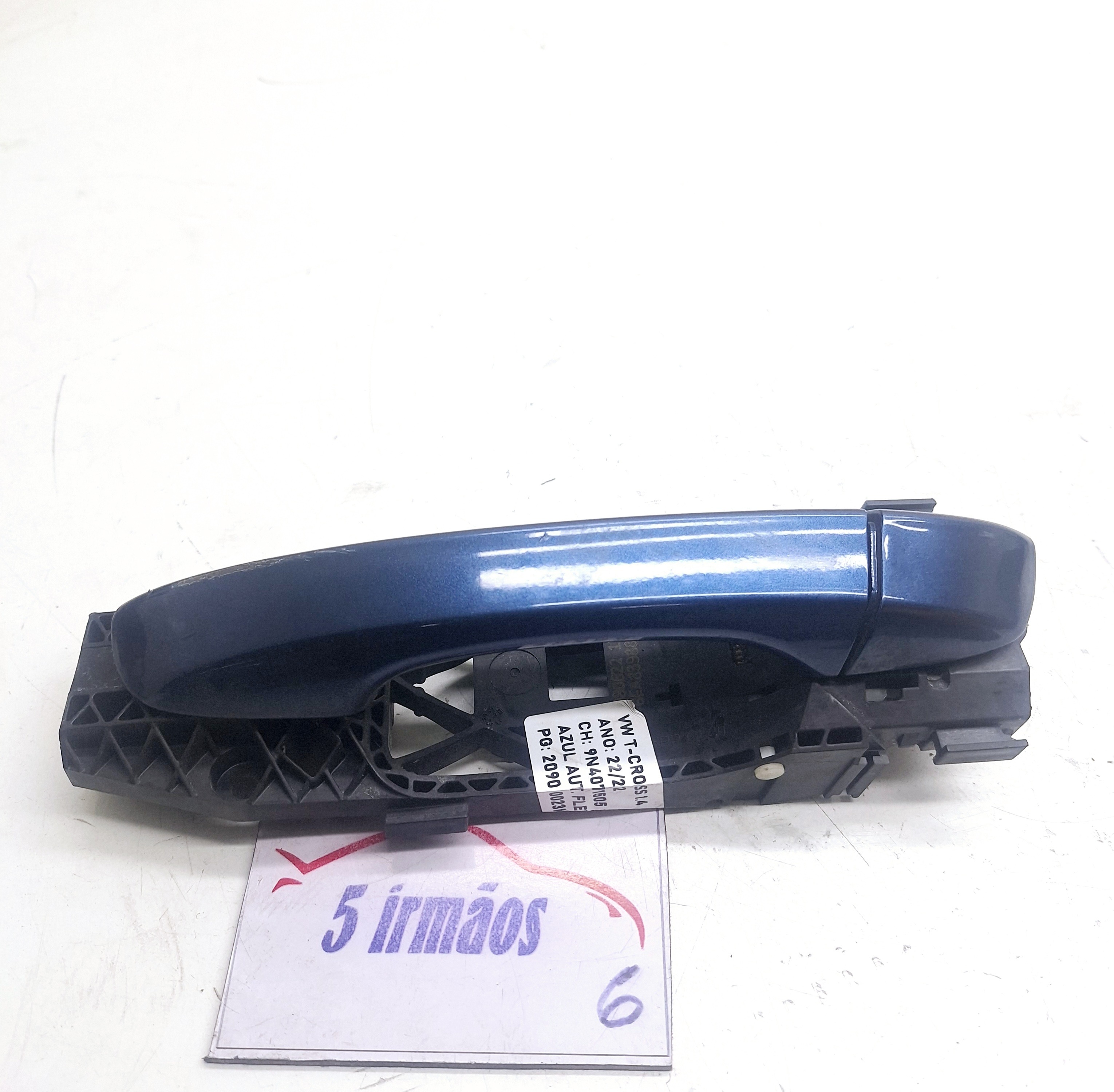 Maçaneta Externa Traseira Esquerda Vw Tcross Tsi 1.4 2020 Azul