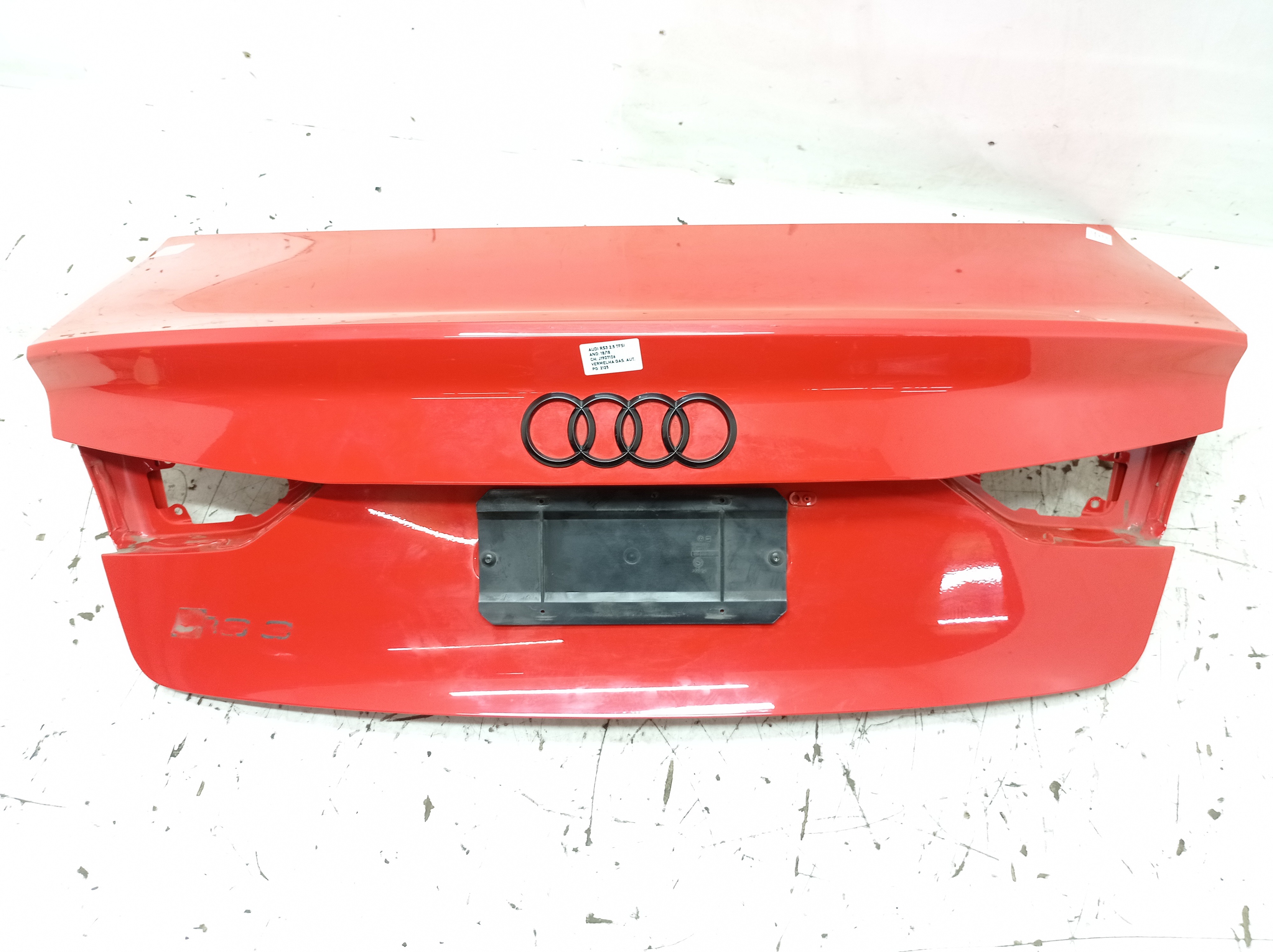 Tampa Traseira Audi Rs3 Tfsi 2.5 Turbo 2018 / 2019