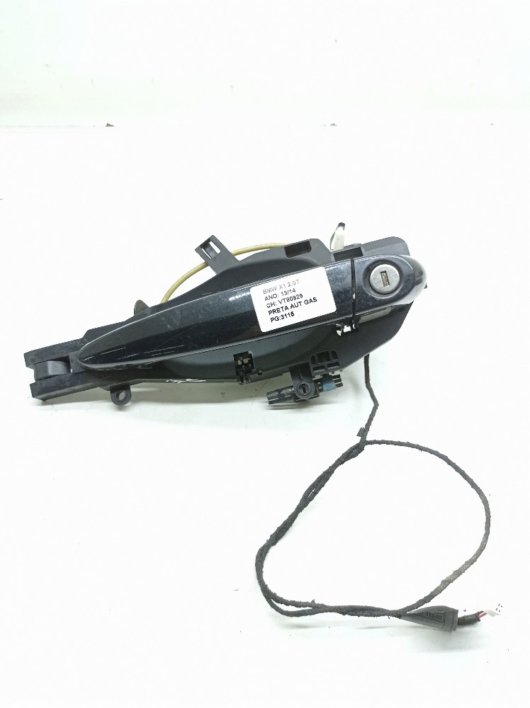 Maçaneta Dianteira Esquerda Bmw X1 2.0 2013 2014 Preto Dianteira