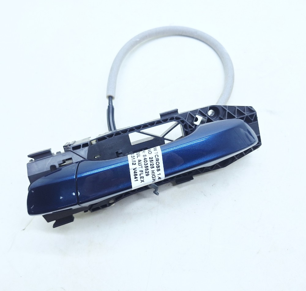 Maçaneta Externa Traseira Esquerda Vw Tcross Tsi 1.4 2025 Azul Traseira
