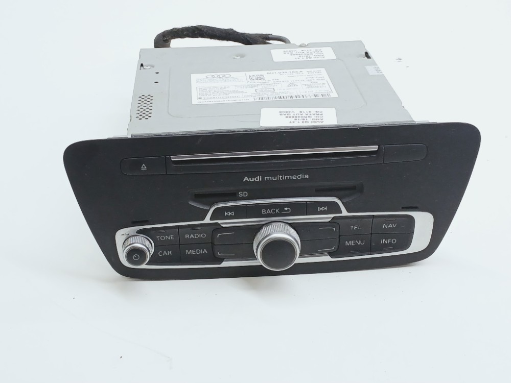 Radio Central Multimídia Audi Q3 1.4turbo 2015 2016 8u103518 Preto