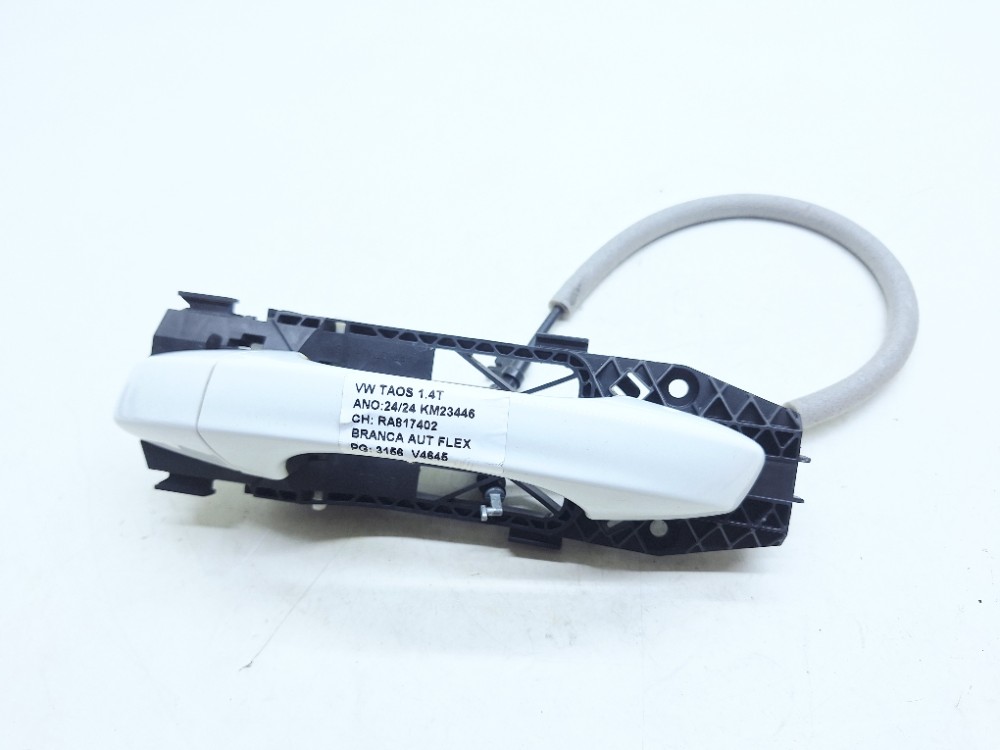 Maçaneta Externa Traseira Esquerda Vw Taos Tsi 1.4 2024 Branco Traseira