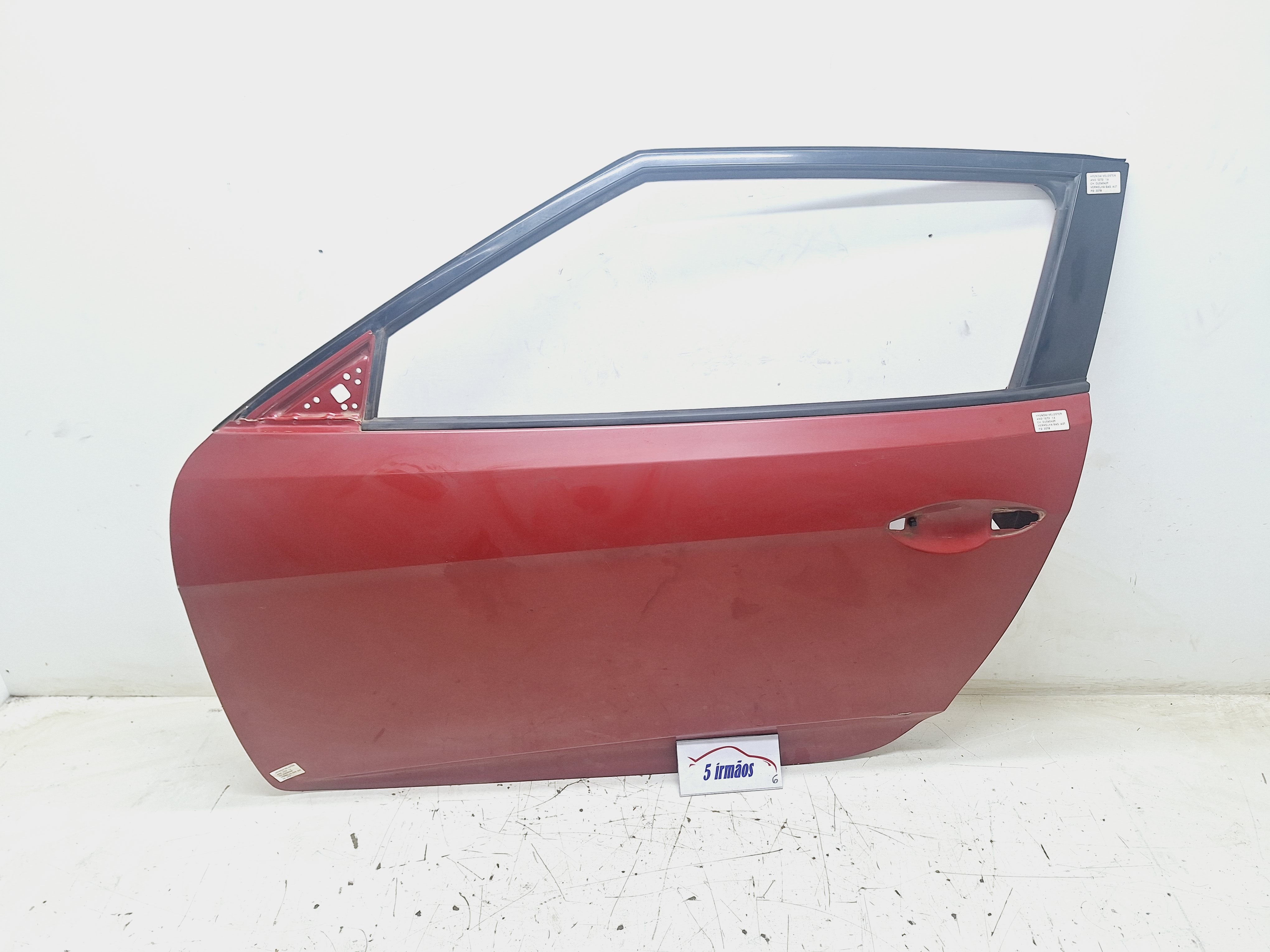 Porta Dianteira Esquerda Hyundai Veloster 1.6 2012/2013  Dianteira Esquerdo Vermelho