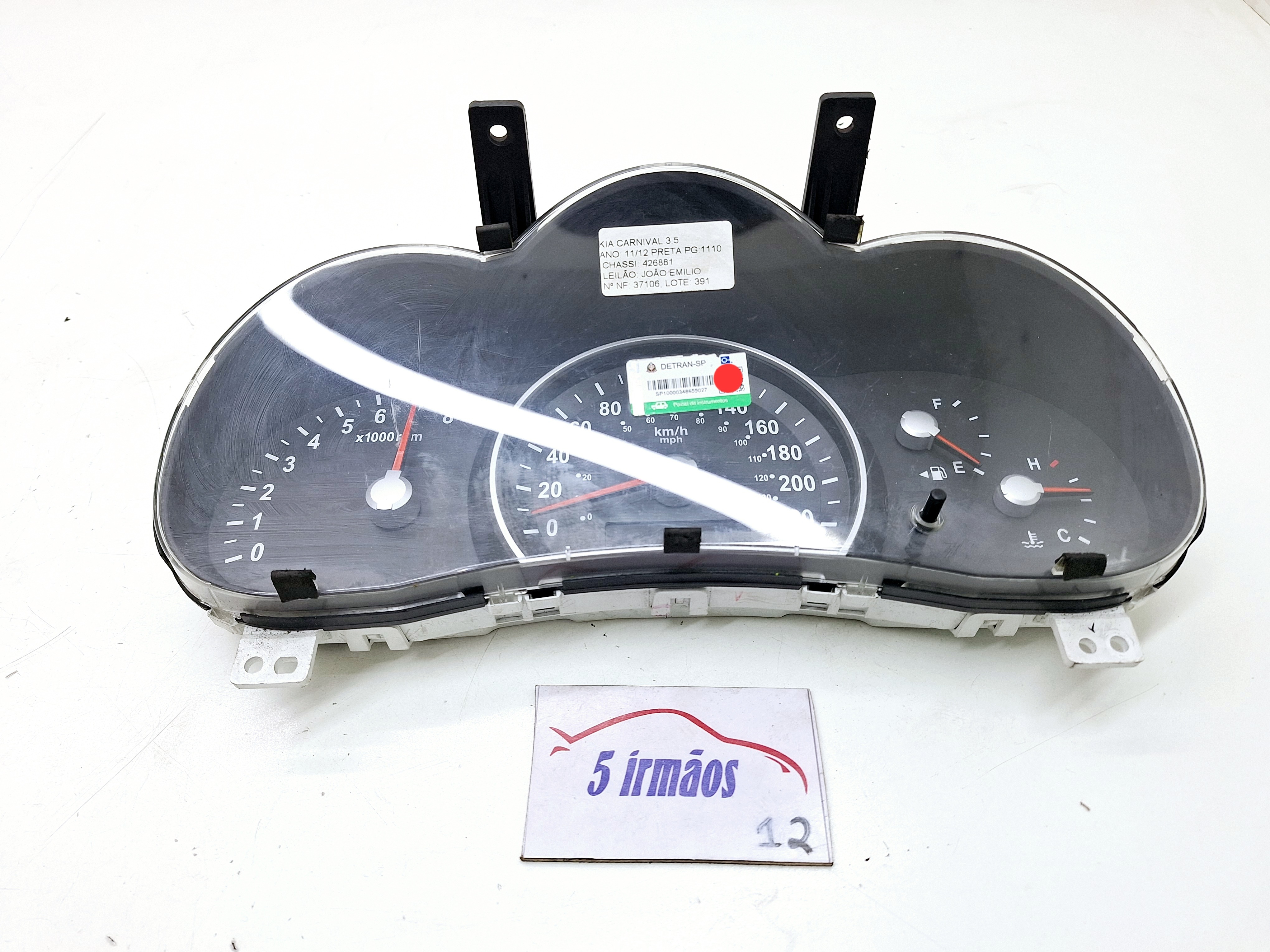 Painel Instrumentos Kia Carnaval 3.5 2011 / 2012  Preto