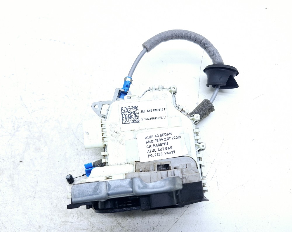 Fechadura Porta Traseira Esquerda Audi A3 Sedan 2.0 2019