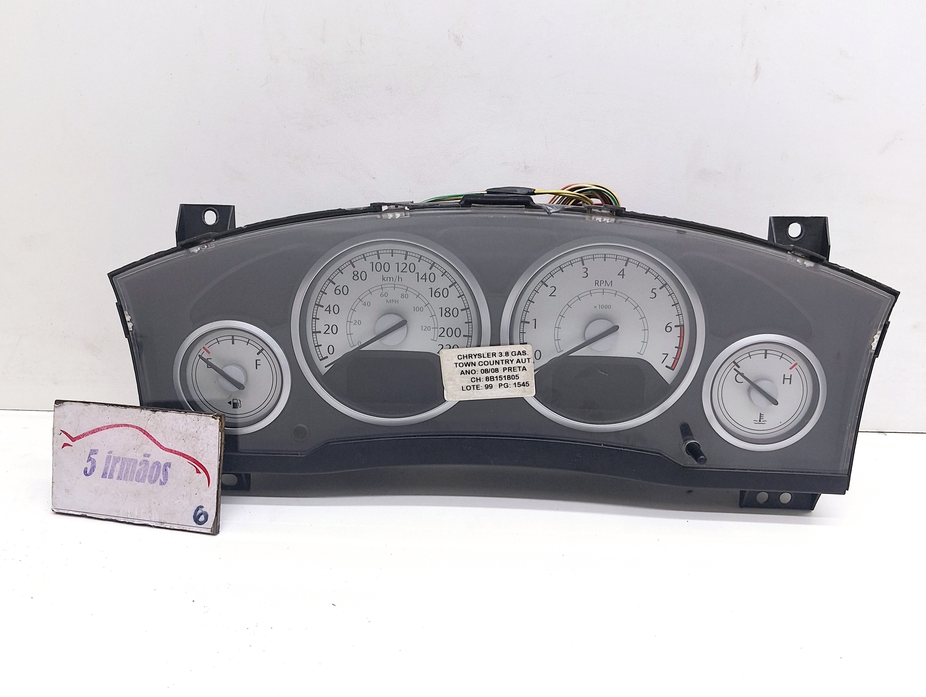 Painel Instrumentos Chrysler Town Country 3.8 2007/2008 Preto