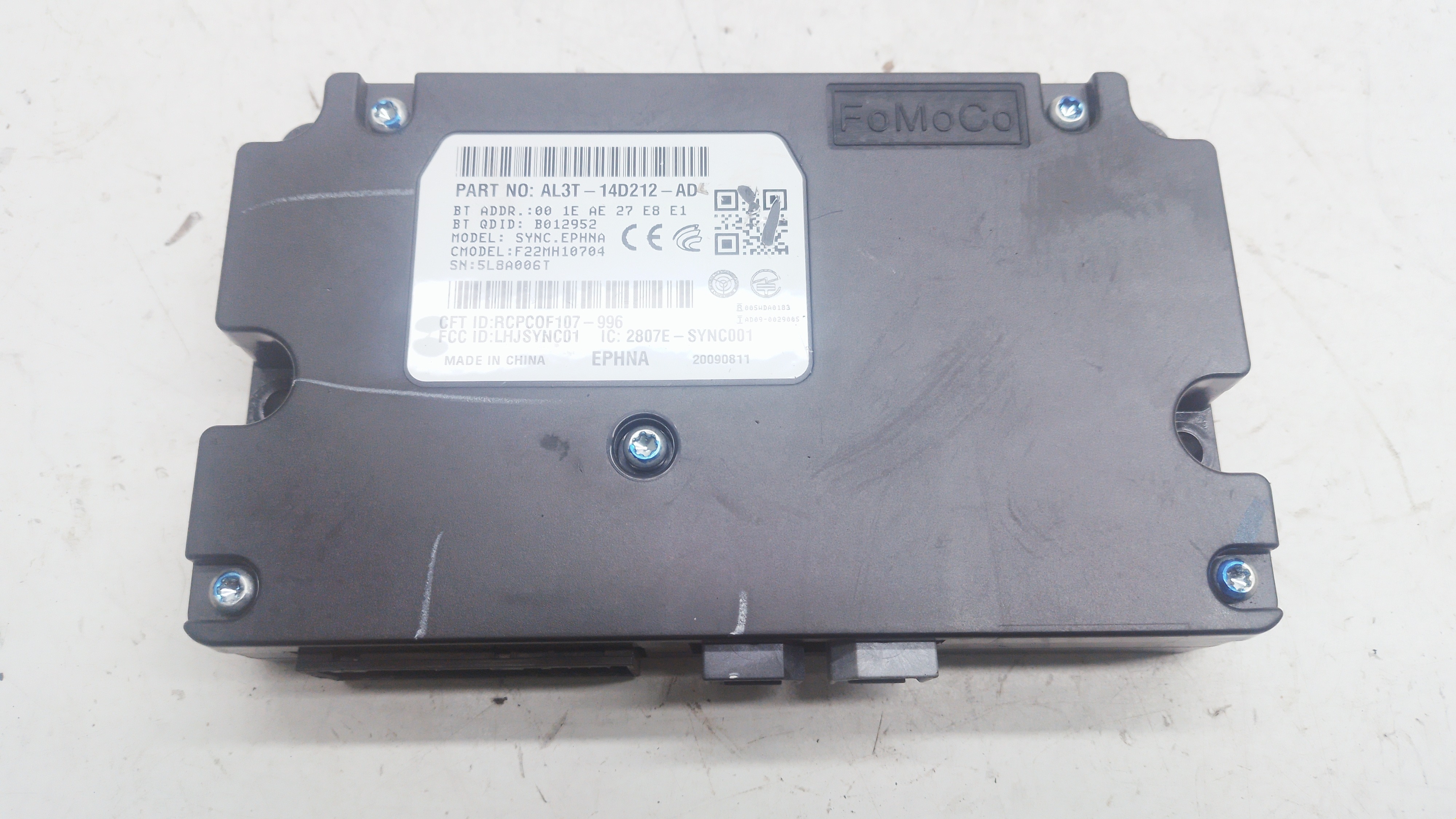Módulo Controle Comunicação Ford Fusion 2010 Nºal3t14d212ad