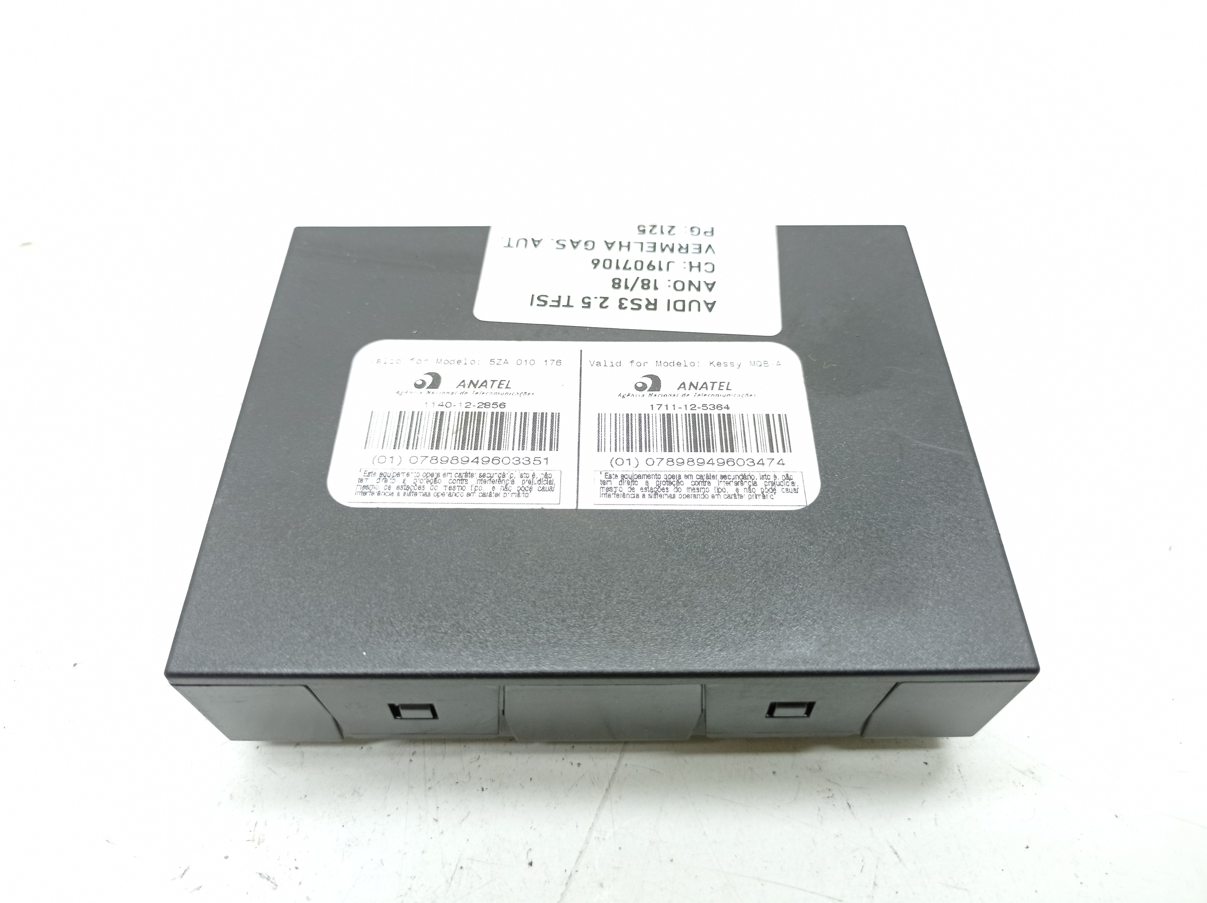 Módulo Keyless Audi Rs3 Tfsi 2.5 Turbo 2018 Nº5q0959435c